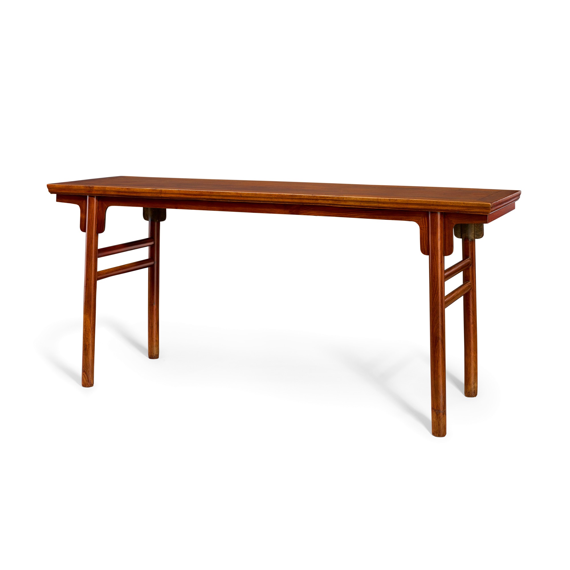 A huanghuali recessed-leg painting table, hua'an — 明末至清初 黃花梨圓腳畫案