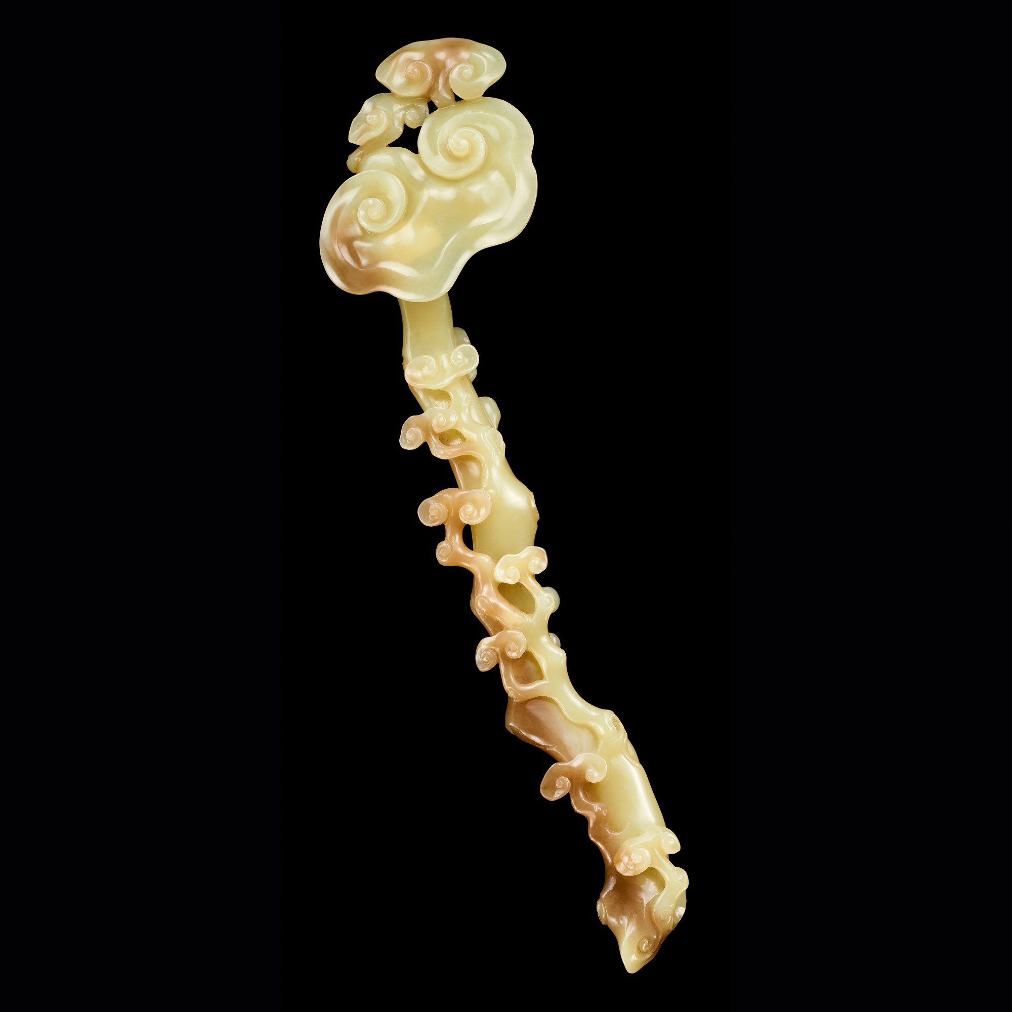 Unknown — 清十八世紀 黃玉靈芝如意