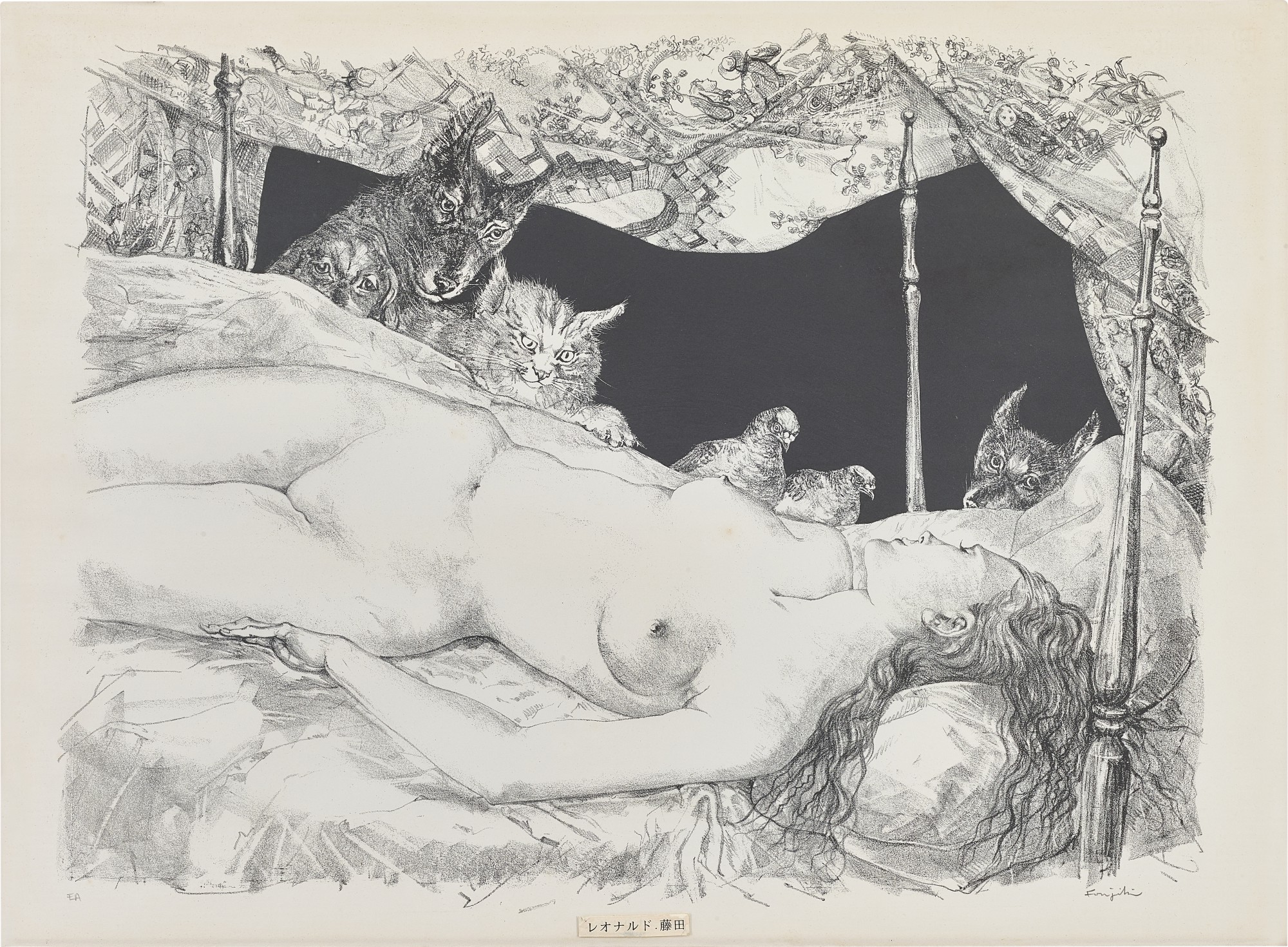 Léonard Tsuguharu Foujita — Le reve 睡夢中的美人