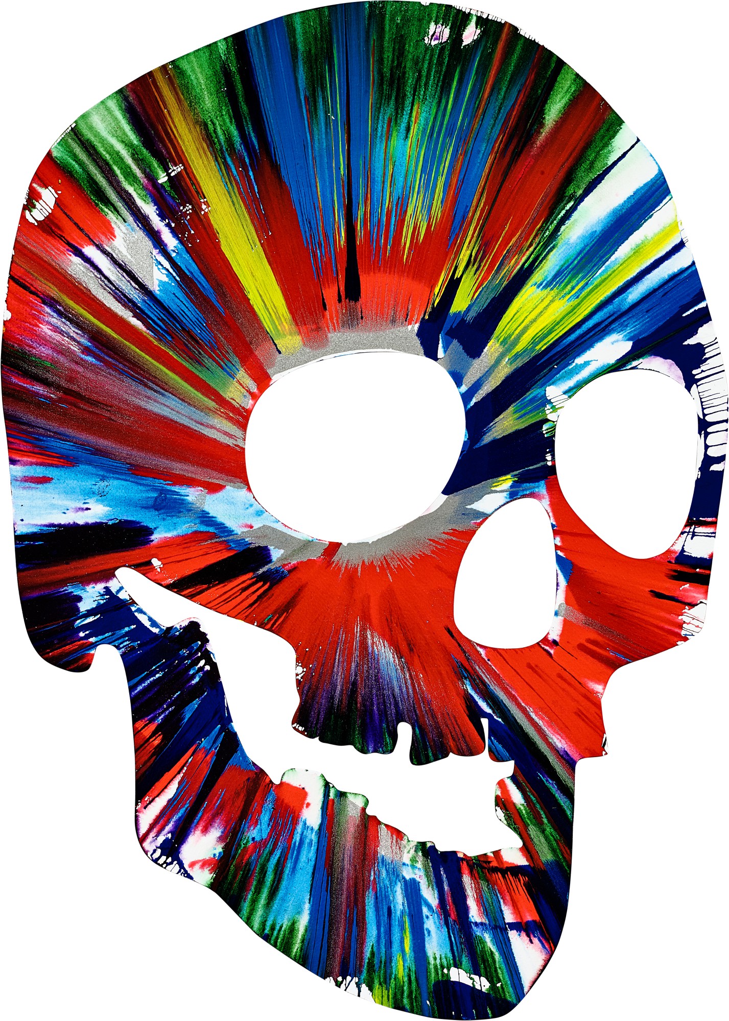 Damien Hirst — 無題（骷髏旋轉畫）