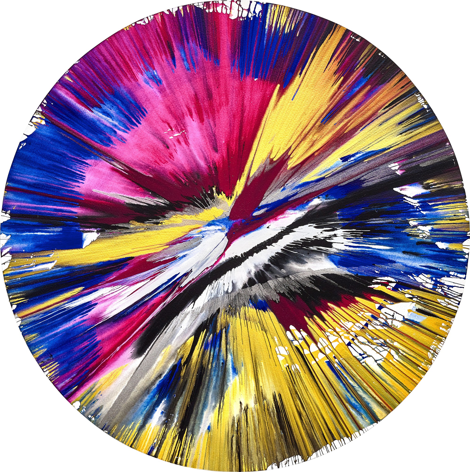 Damien Hirst — 無題（圓形旋轉畫）