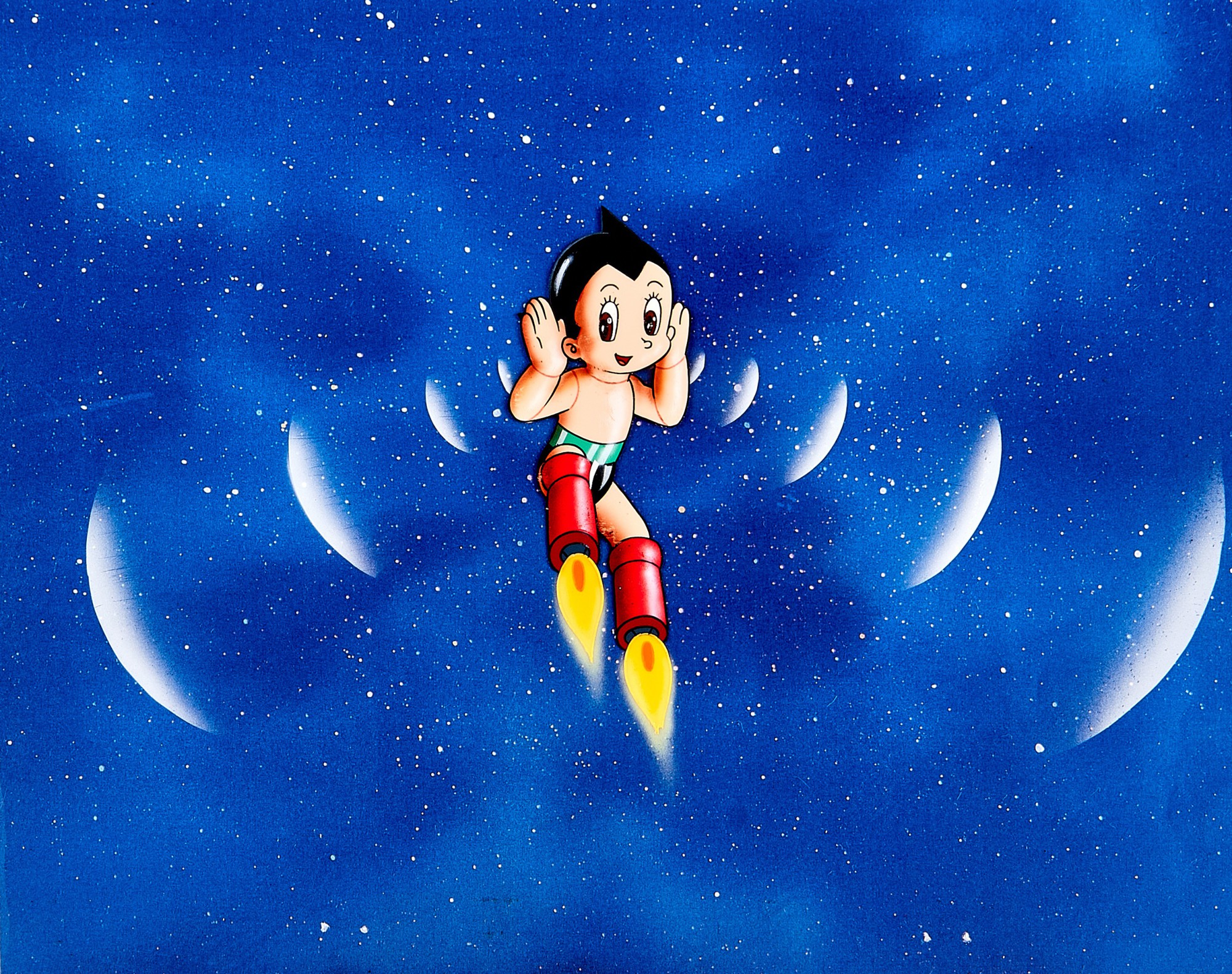 Astro Boy by Tezuka Productions Co., Ltd. — 小飛俠阿童木既定複用尾格賽璐璐，附線稿及印刷背景