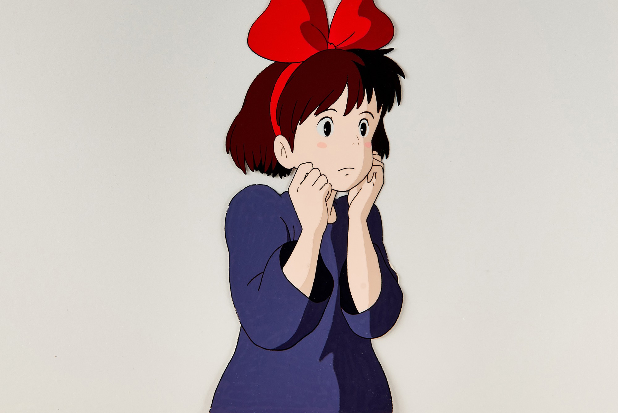 驚訝地托著下巴的琪琪賽璐璐