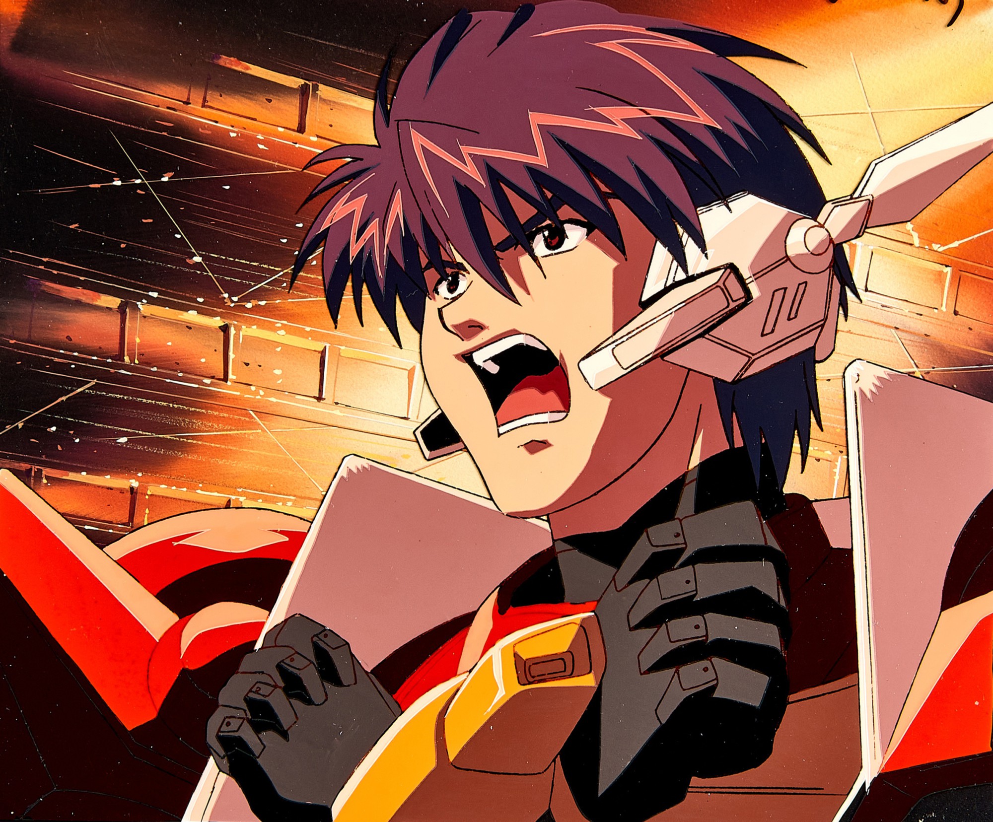 Chiisana Kyojin Microman by Pierrot Co., Ltd. — 主角賽璐璐，附手繪原裝背景