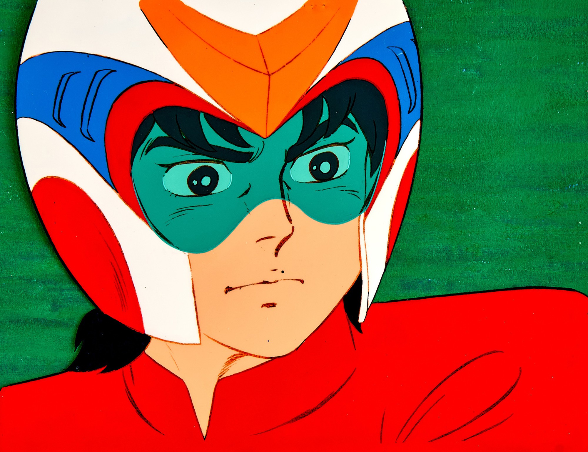 Chōdenji Robo Combattler V by Toei Animation Co., Ltd. — 葵豹馬賽璐璐，附手繪原裝背景