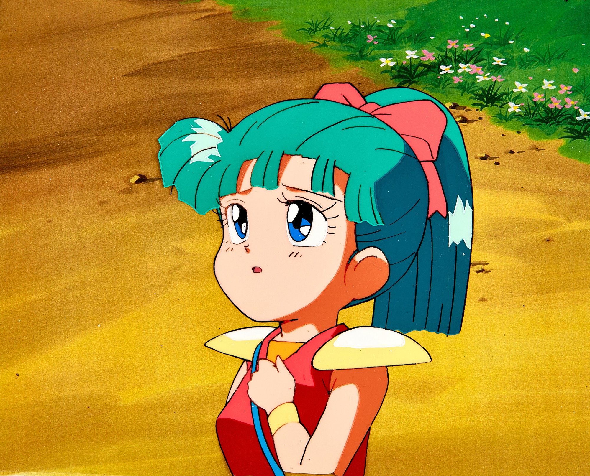 Chou Mashin Hero Wataru by Sunrise Inc. — 忍部火美子小美賽璐璐，附線稿及印刷背景