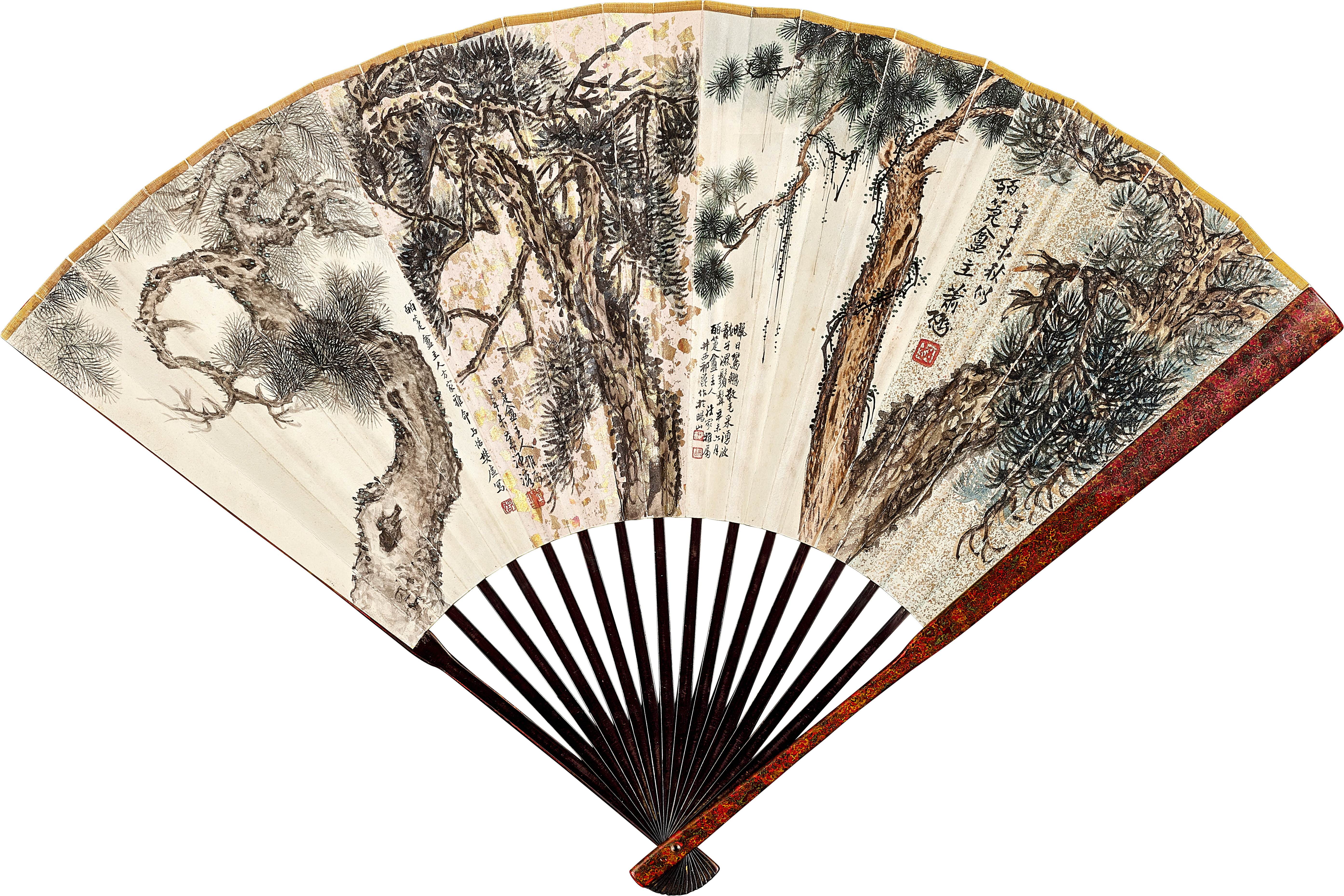 京華四家 Beijing Artists — 蒼虬長青 Gnarled Pines