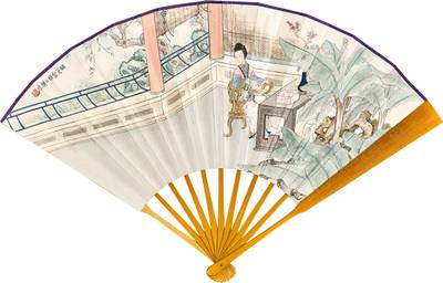 金陵十二釵 ─ 迎春 Lady Reading at Pavilion