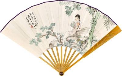 桐蔭秋扇 Lady Resting under the Tree