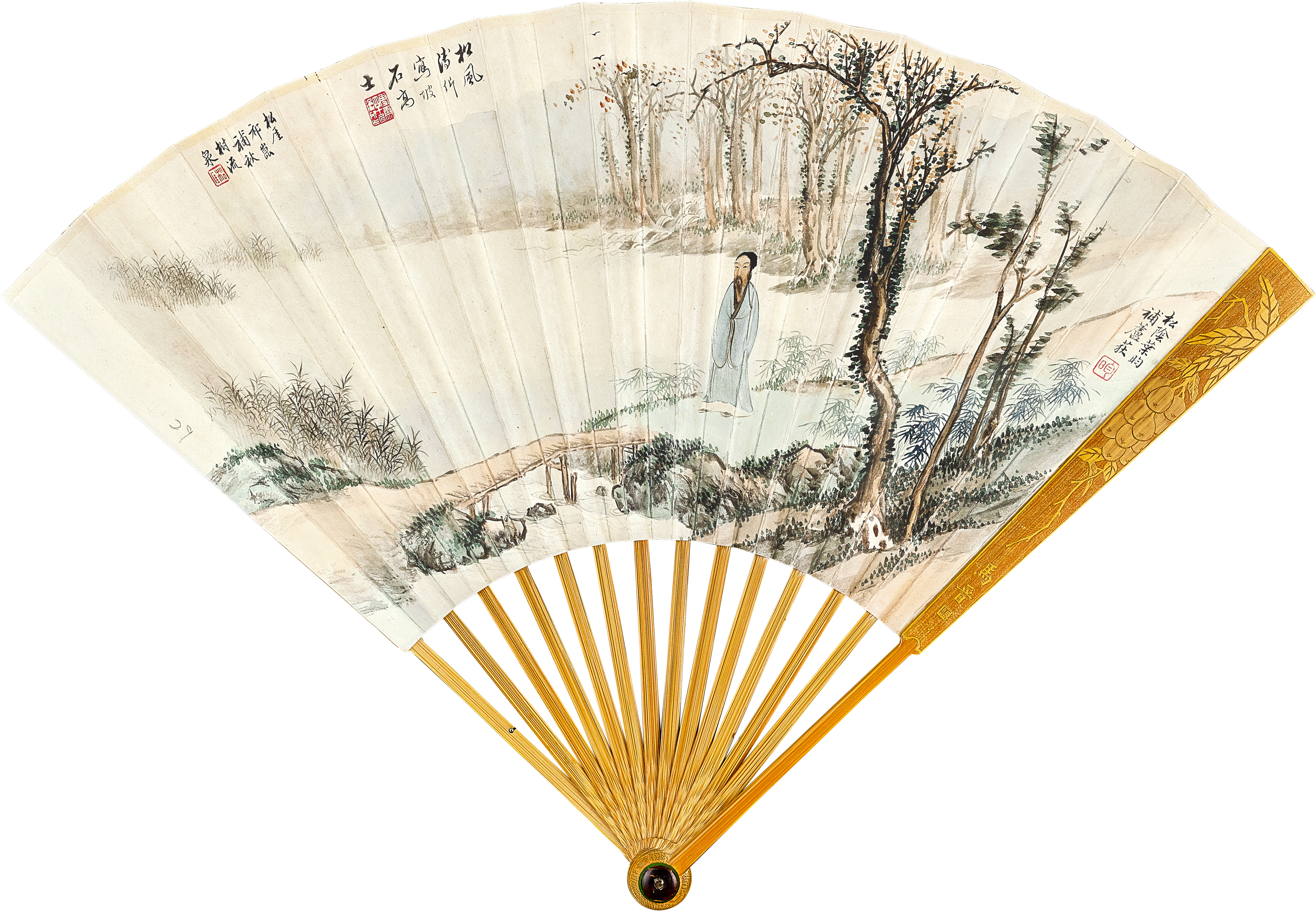 溥伒、祁崑、葉昀 Pu Jin; Qi Kun; Ye Yun — 澤畔行吟 Scholar by the Lake