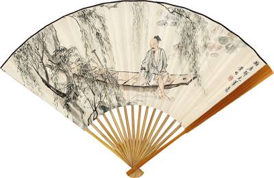 柳溪濯足 Boating by the Willow