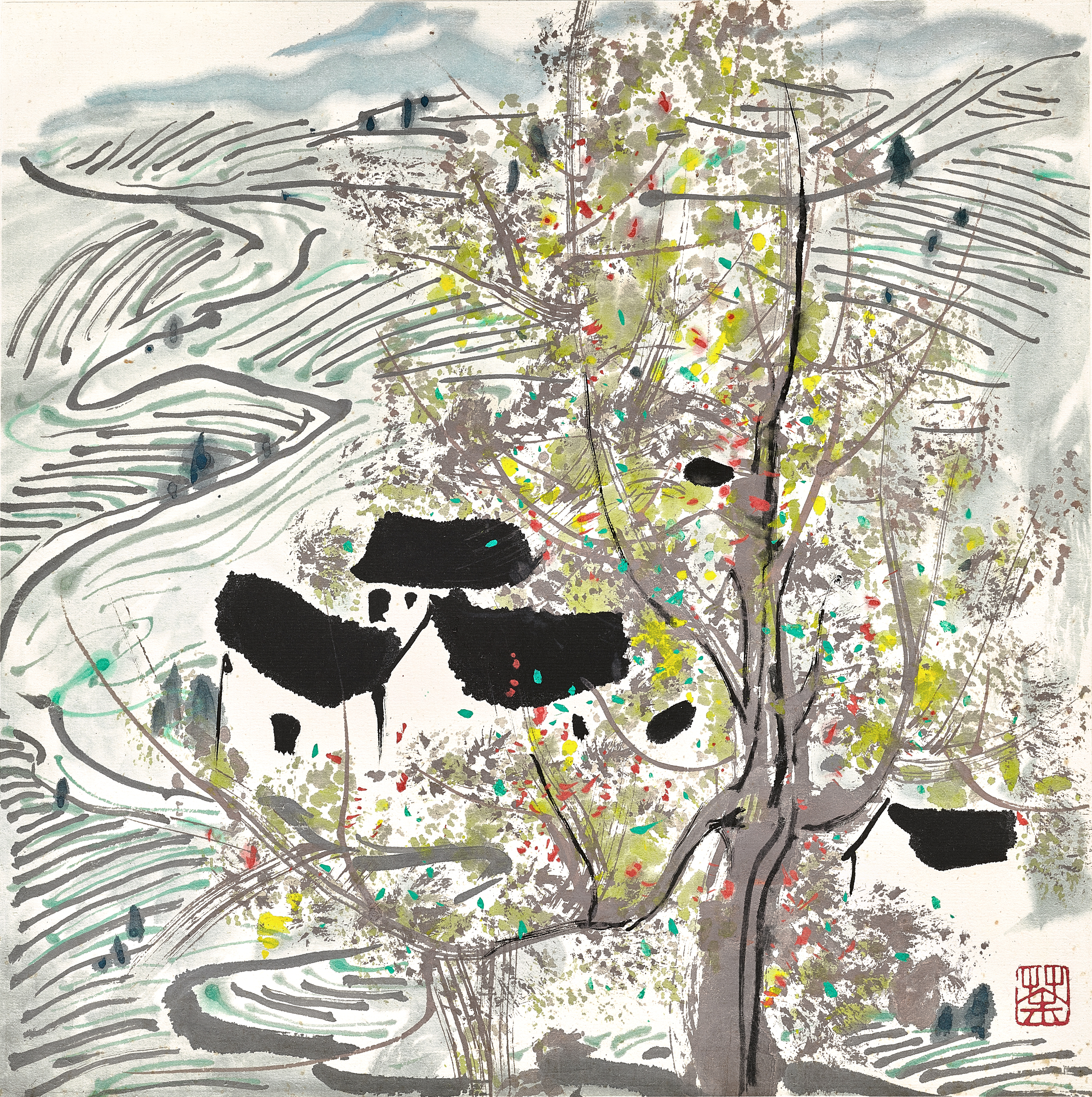 Wu Guanzhong — 梯田 Paddy Fields