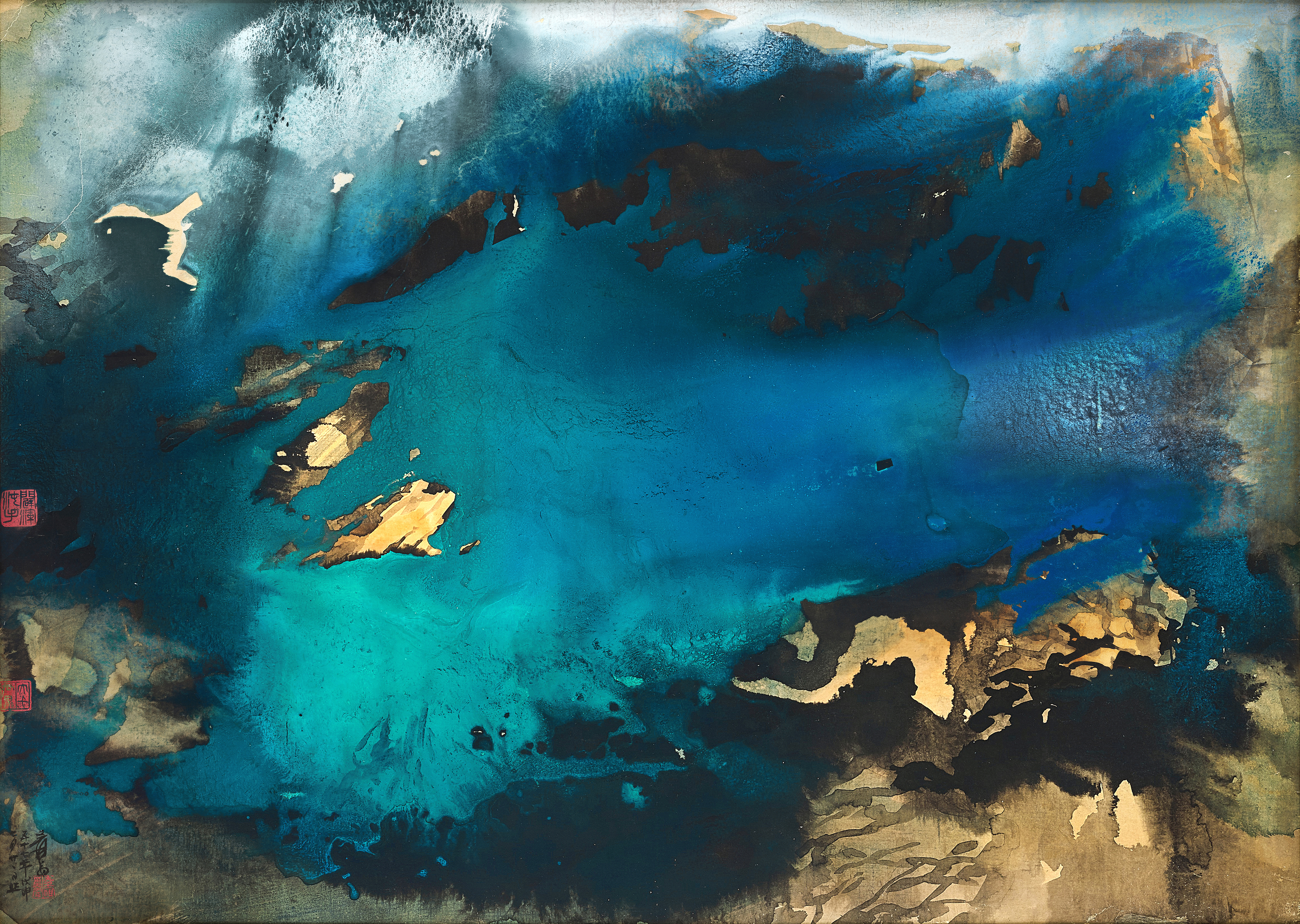 Zhang Daqian (Chang Dai-chien, 1899-1983) — 春雲曉靄 Mist at Dawn