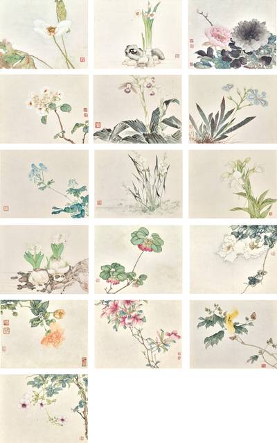 清逸出塵冊 An Album of Delightful Flowers