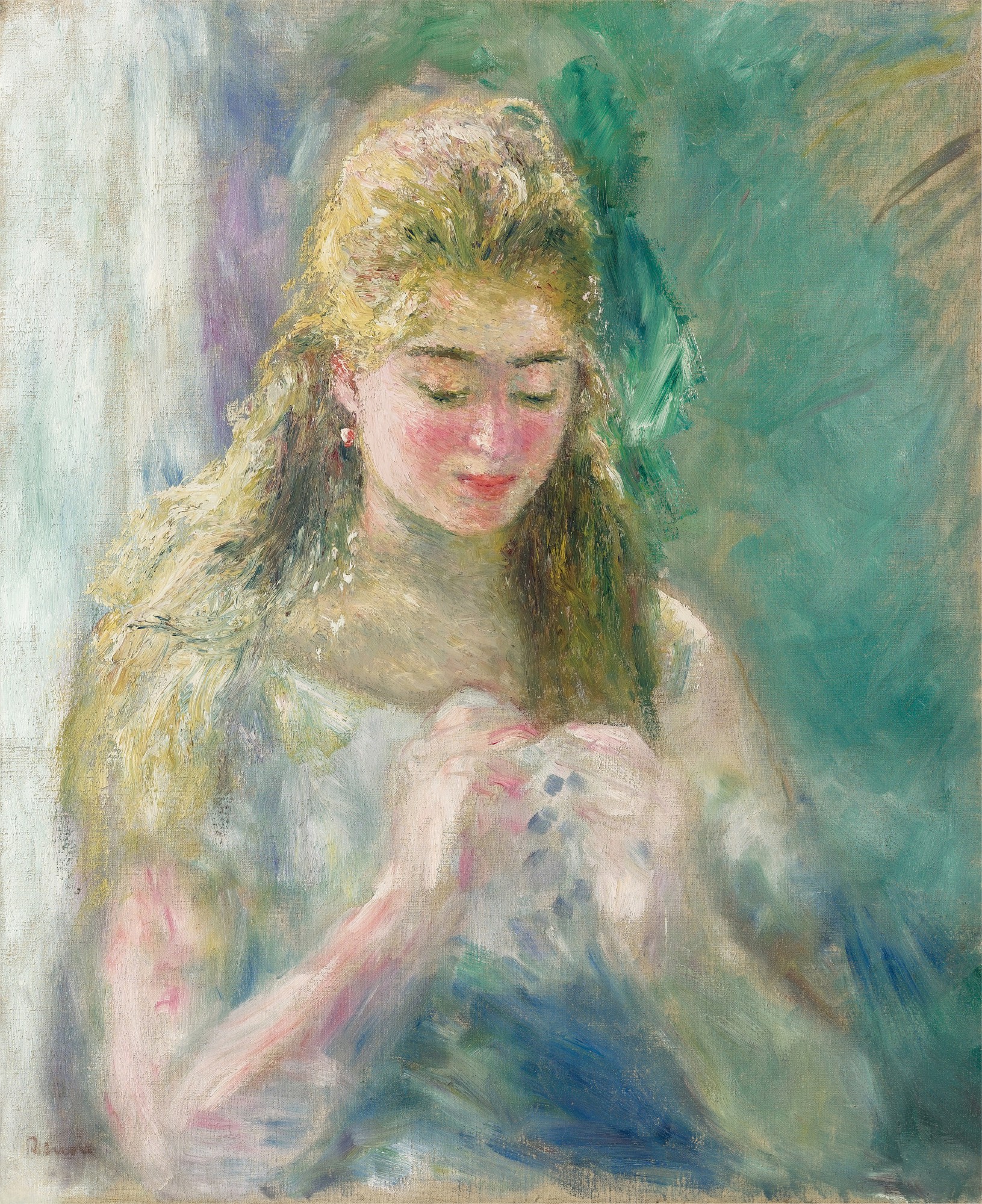 Pierre-Auguste Renoir — La couseuse 縫紉的女子