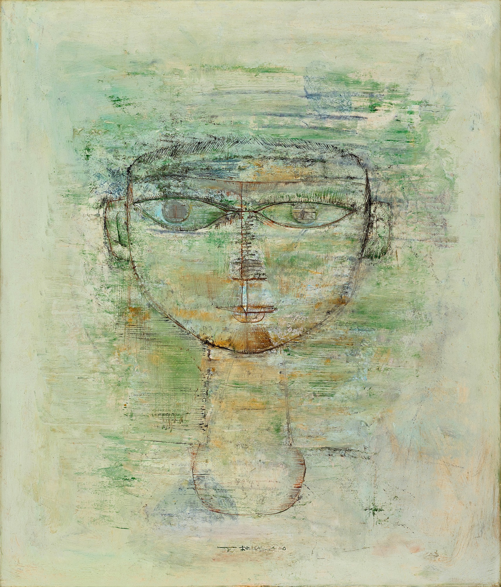 Zao Wou-Ki — Portrait d'homme 男子肖像