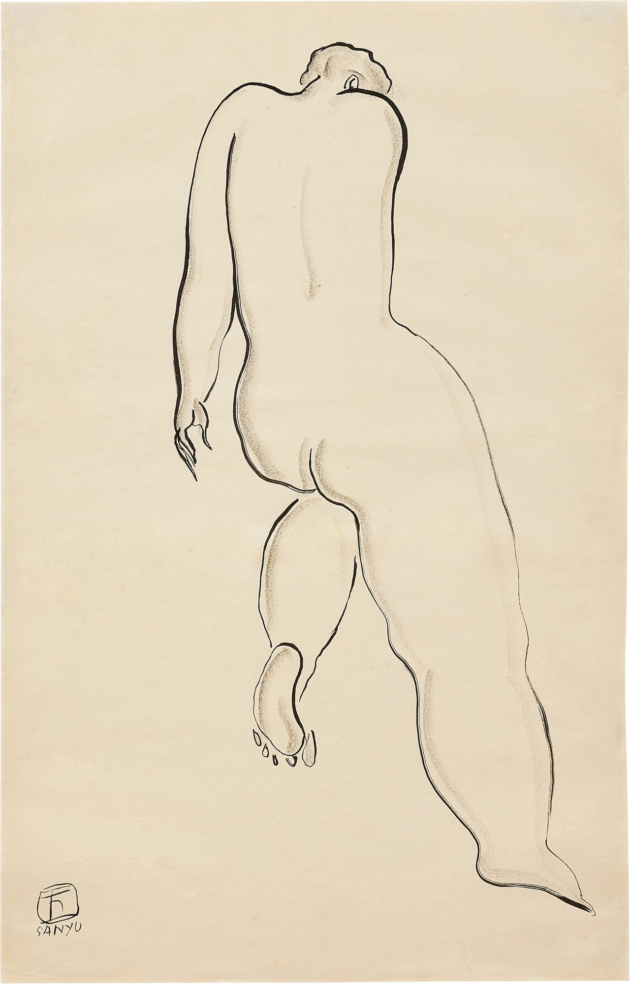 Sanyu — Nu 背姿裸女