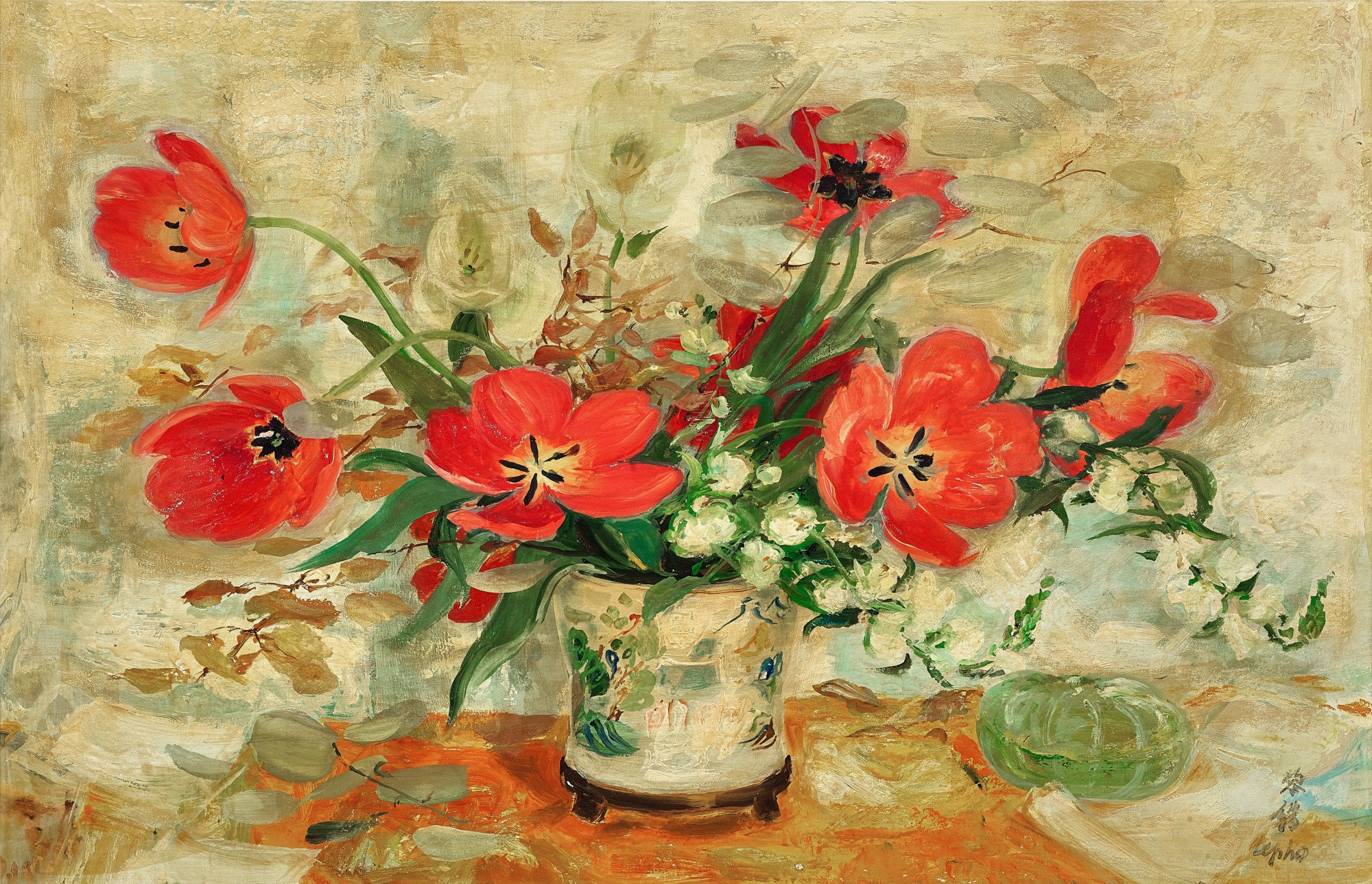 Lê Phổ — Vase Compagnie des Indes 東印度花瓶