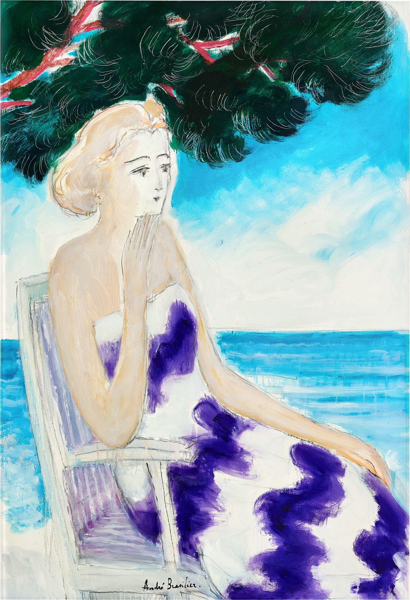 André Brasilier — Figure sous les pins 松下美人