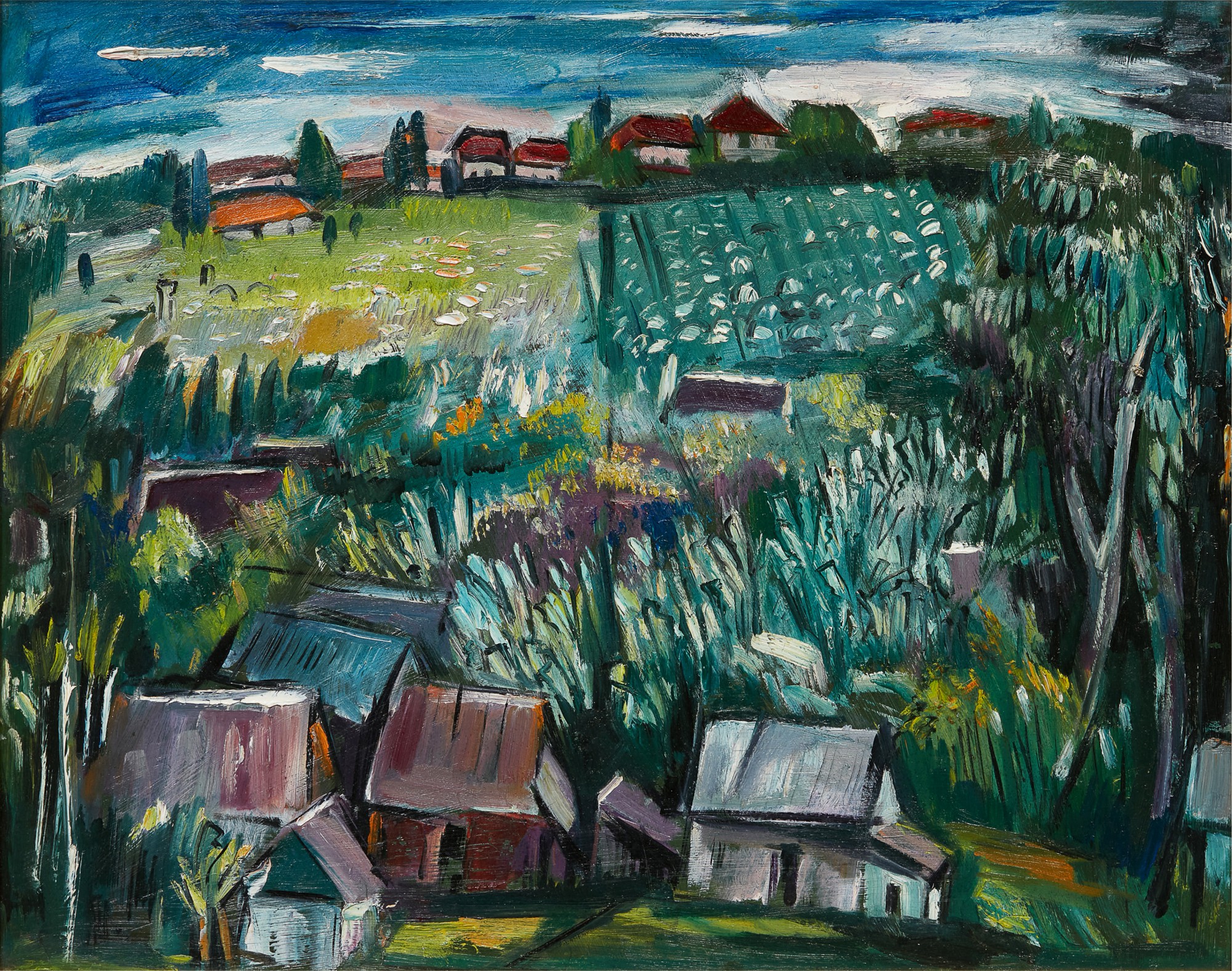 Chen Wen Hsi — Rural Village Landscape 鄉村風景