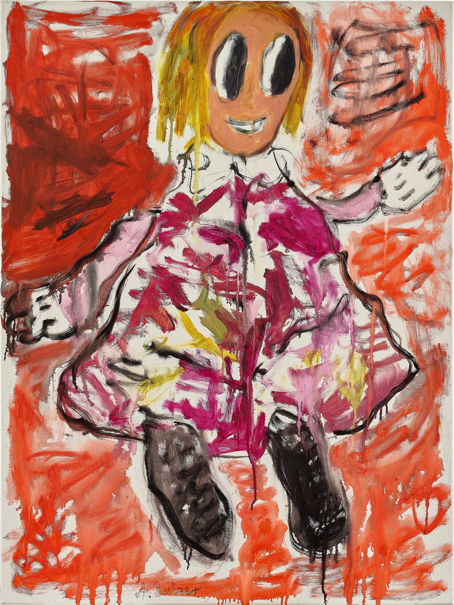 André Butzer — Untitled (Madchen, 27.4.05)  無題（姑娘27.4.05）