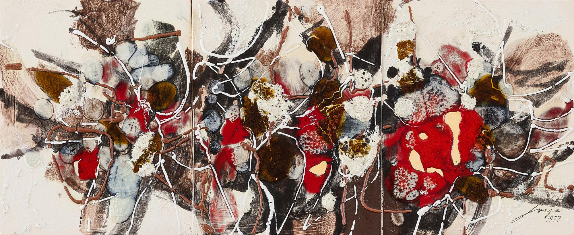 Jose Joya — Jose Joya 荷西·荷雅  Untitled (triptych)  無題（三聯屏）