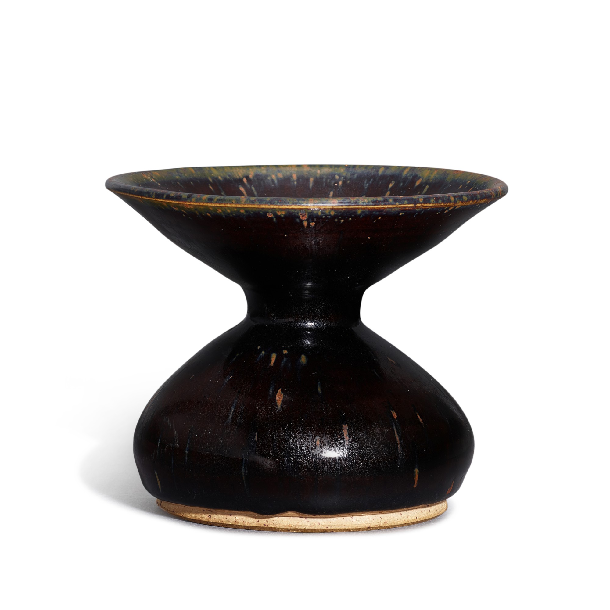 A Yaozhou black-glazed zhadou, — A Yaozhou black-glazed zhadou, Late Tang dynasty 唐末 耀州窰黑釉渣斗