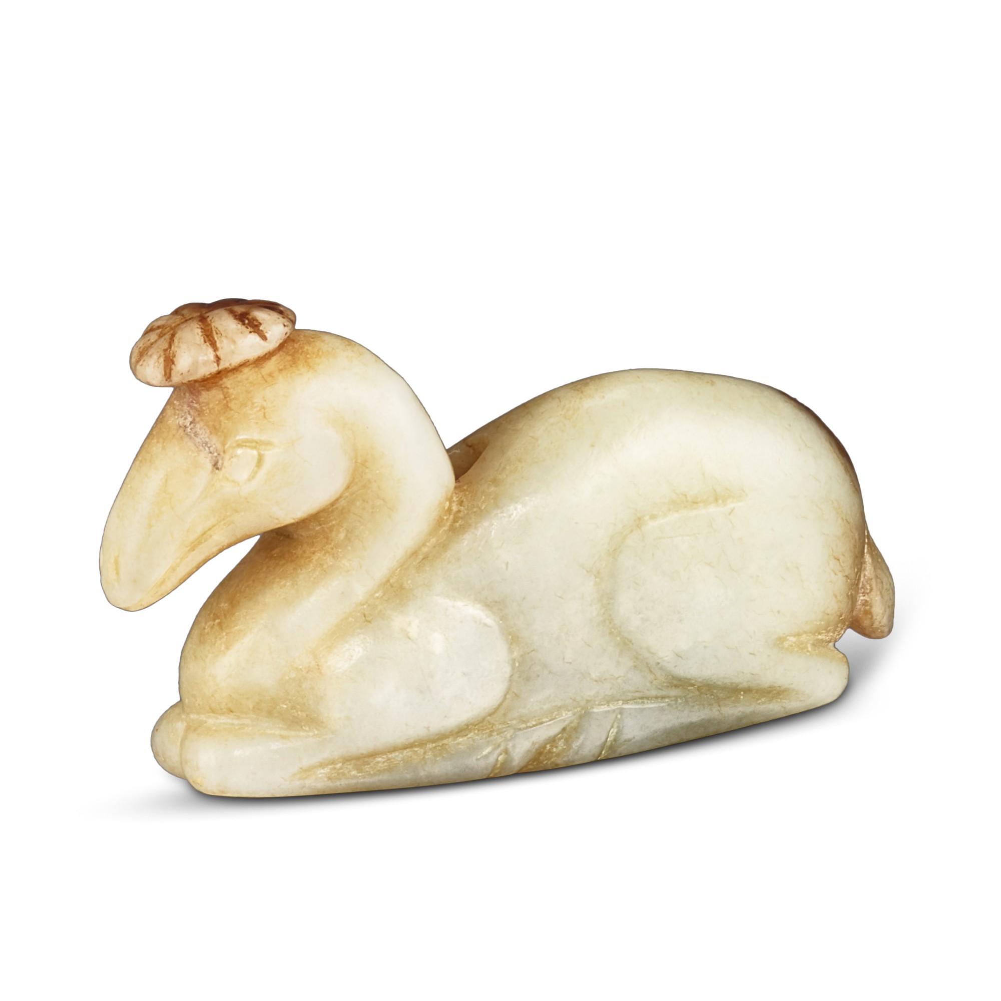 A jade 'deer' pendant, — A jade 'deer' pendant, Song - Ming dynasty  宋至明 玉臥鹿