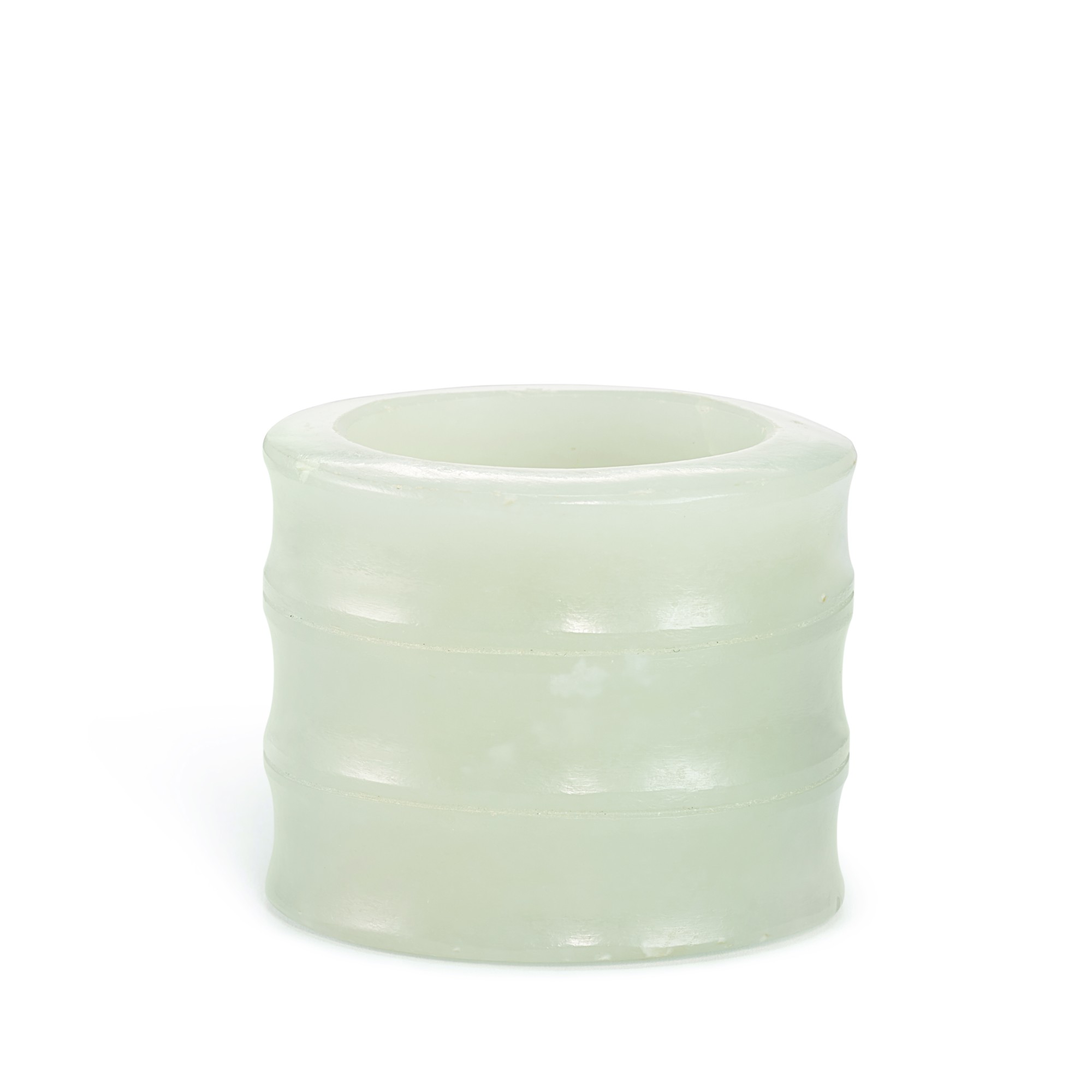 A carved white jade hair ornament, — A carved white jade hair ornament, Shang dynasty or later 商或更後 白玉弦紋髮飾