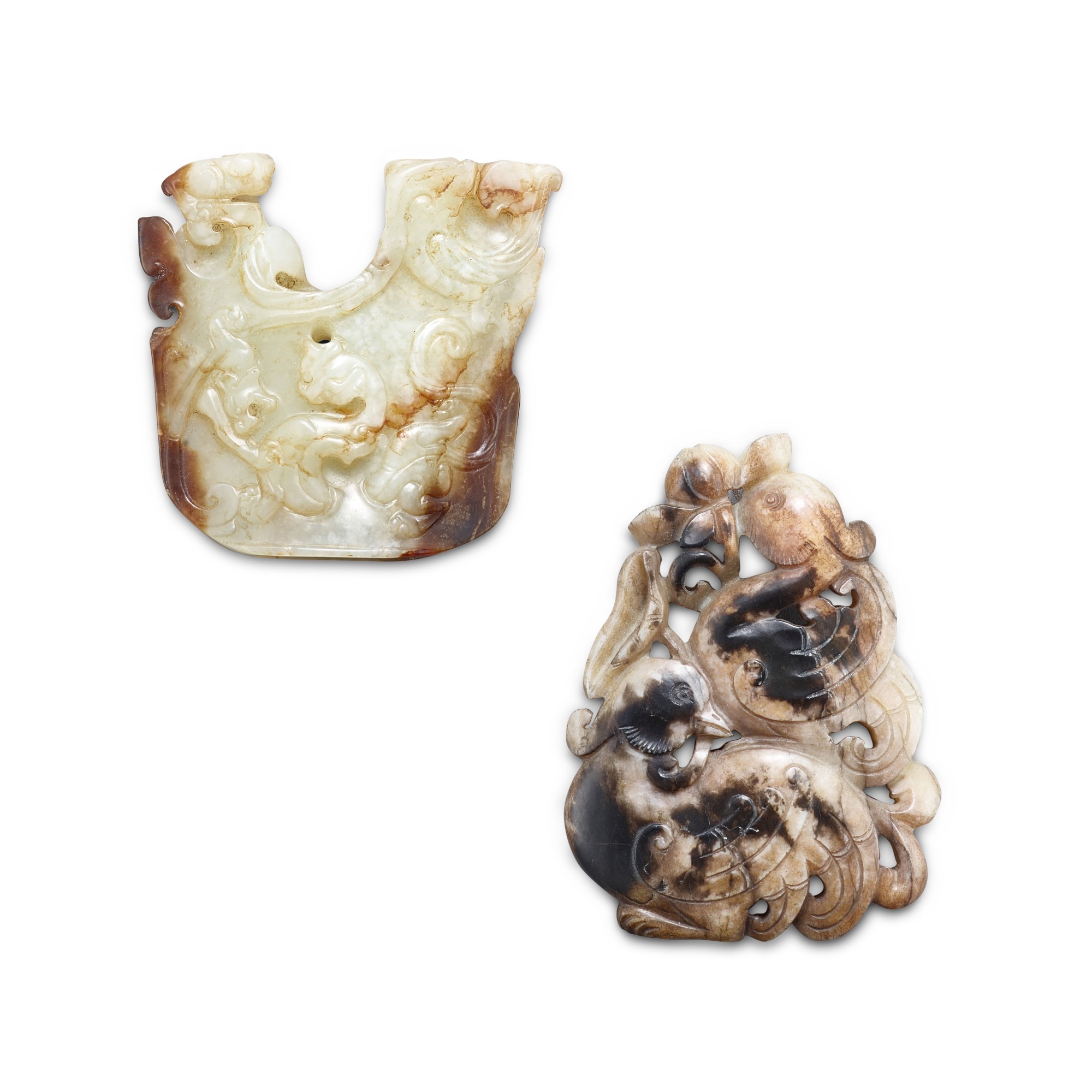 Two archaistic jade carvings,