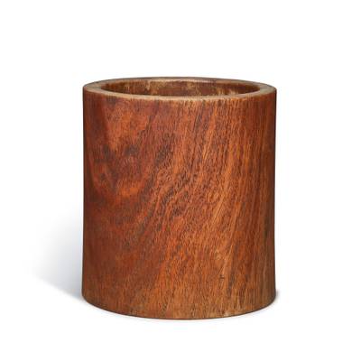 A huanghuali brushpot, Qing dynasty 清 黃花梨筆筒