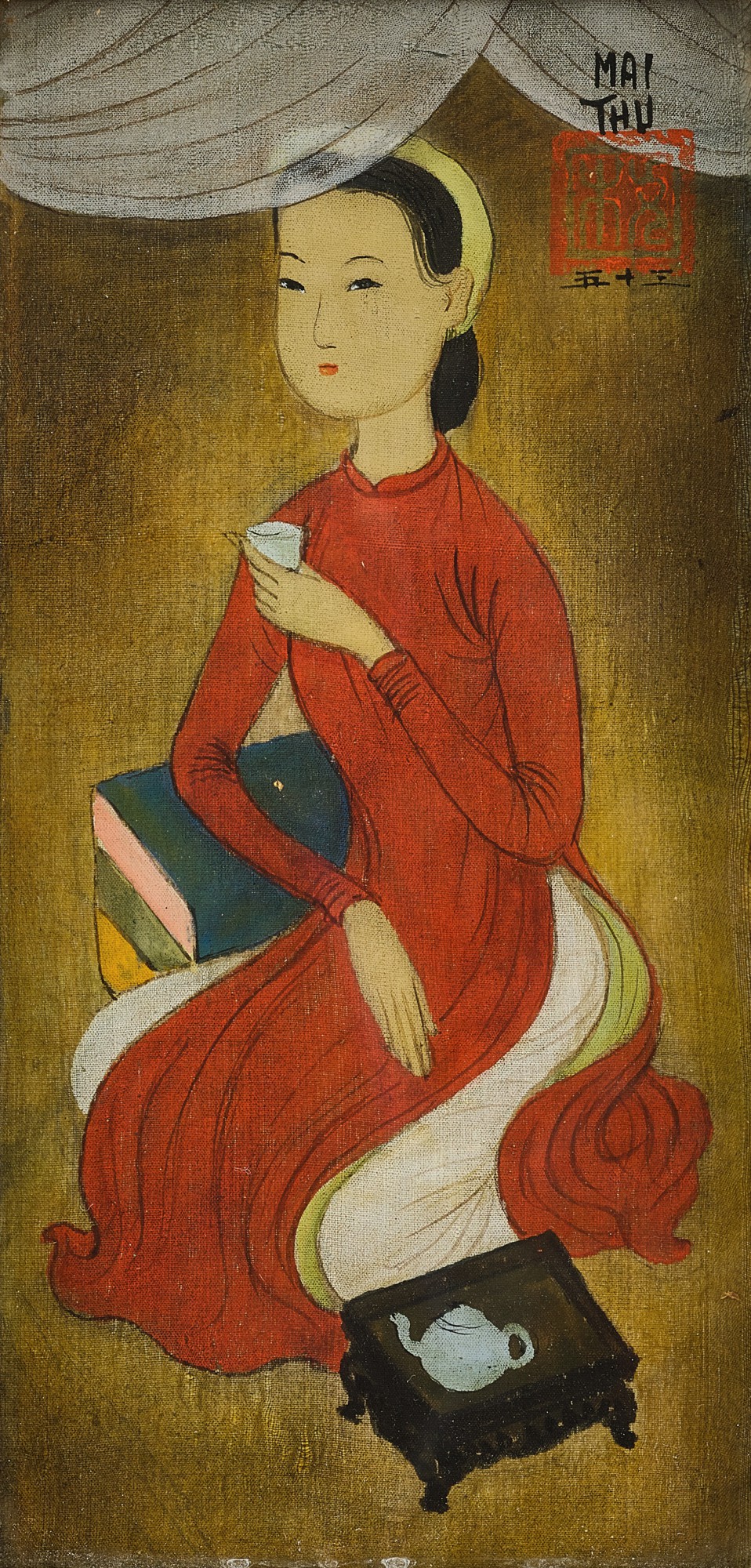 Mai Trung Thu — Lady Drinking Tea  喝茶的女士