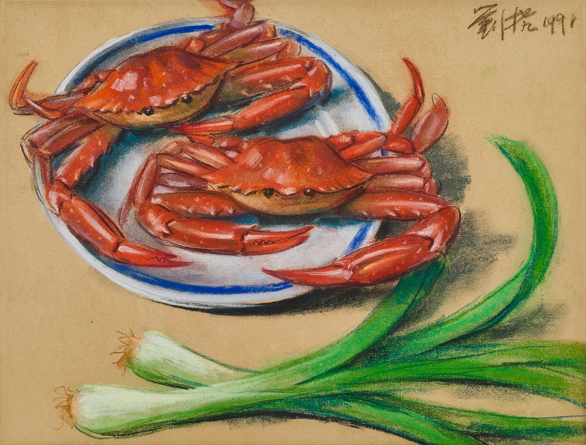 Still life with Crabs 靜物和螃蟹