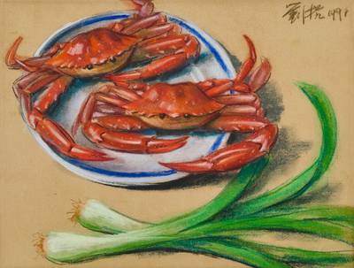 Still life with Crabs 靜物和螃蟹