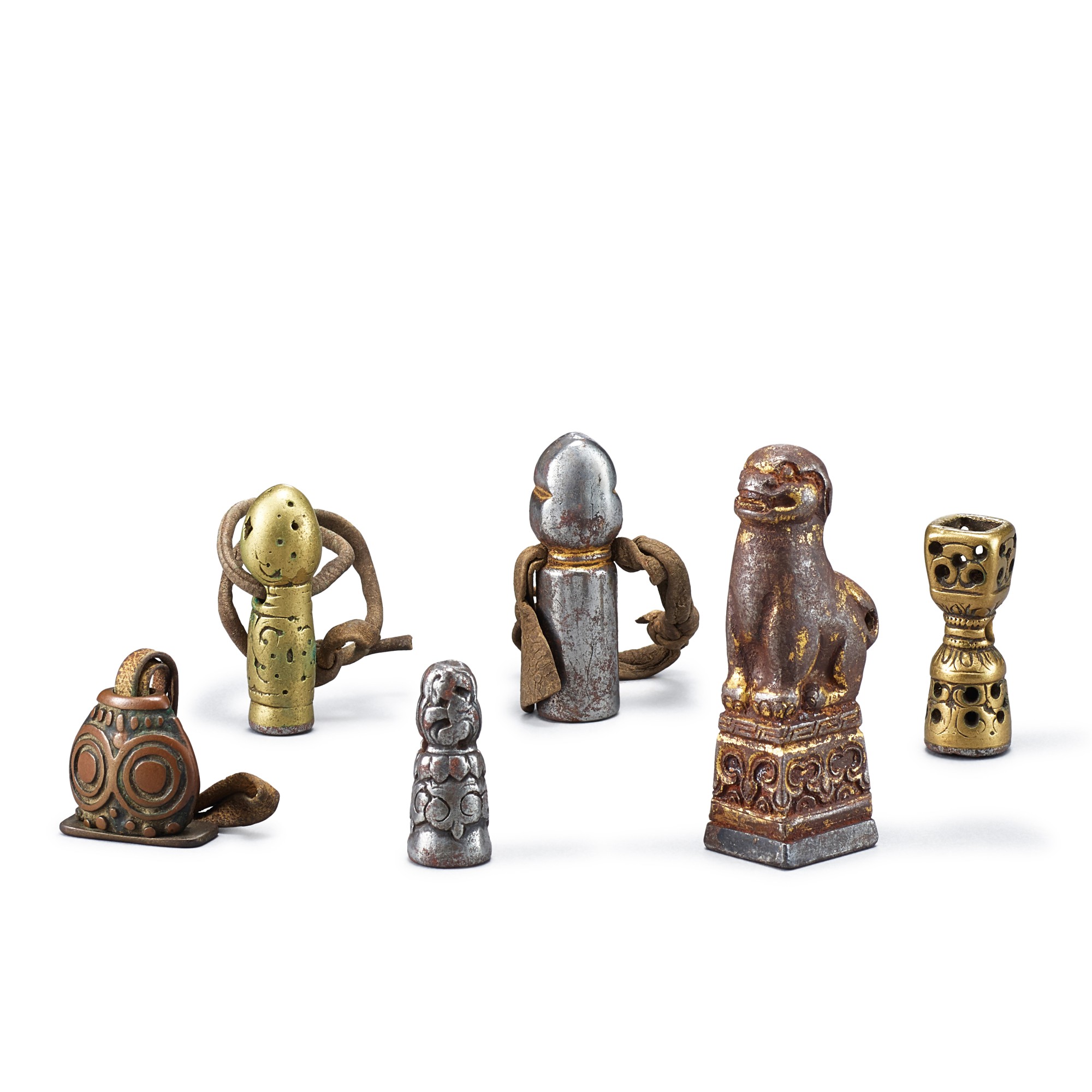 A group of 6 Tibetan seals — A group of 6 Tibetan seals 藏印一組六件