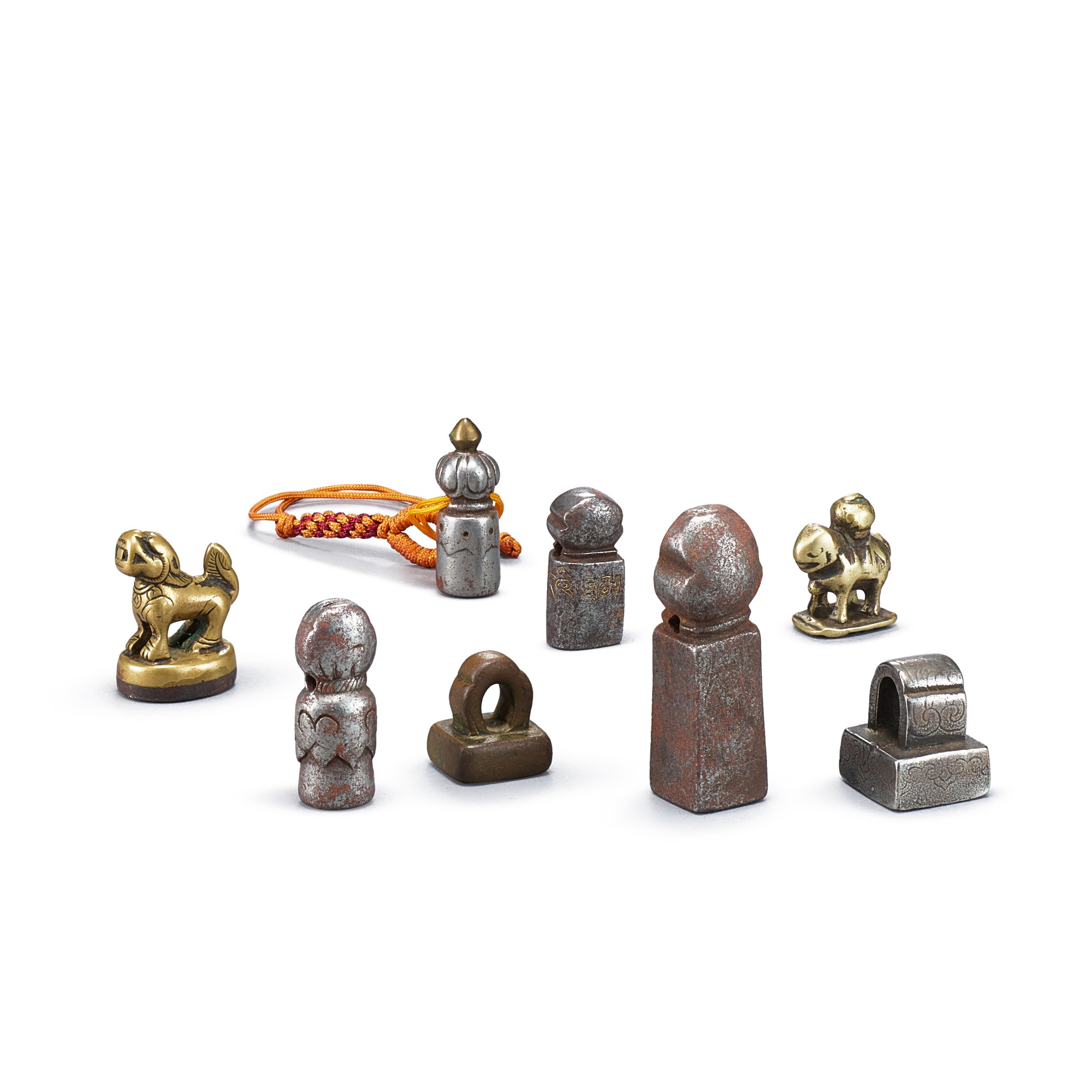 A group of 8 Tibetan seals — A group of 8 Tibetan seals 藏印一組八件