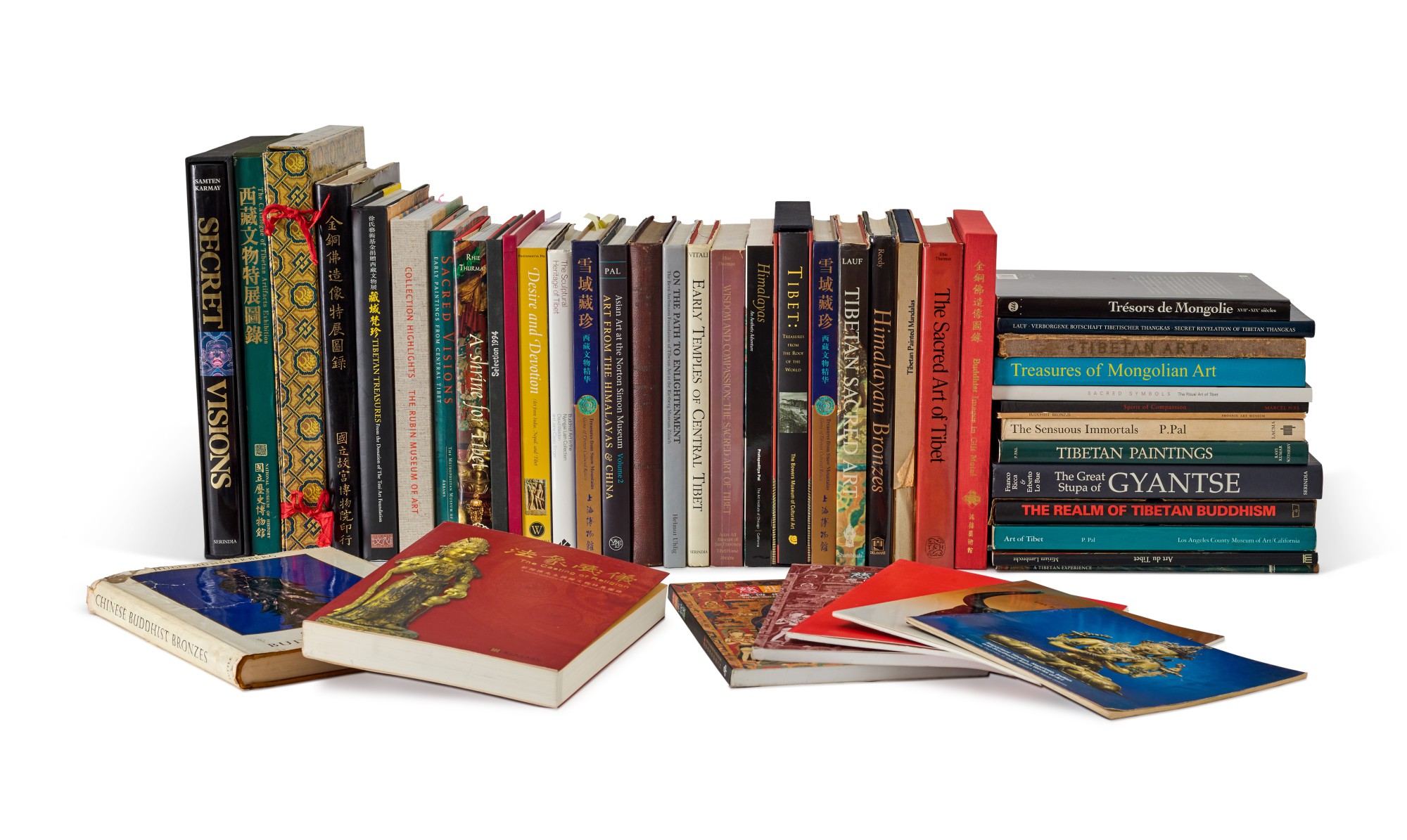 Unknown — A large collection of reference books on Himalayan Buddhist Art 藏傳佛教藝術參考書籍一組約50本