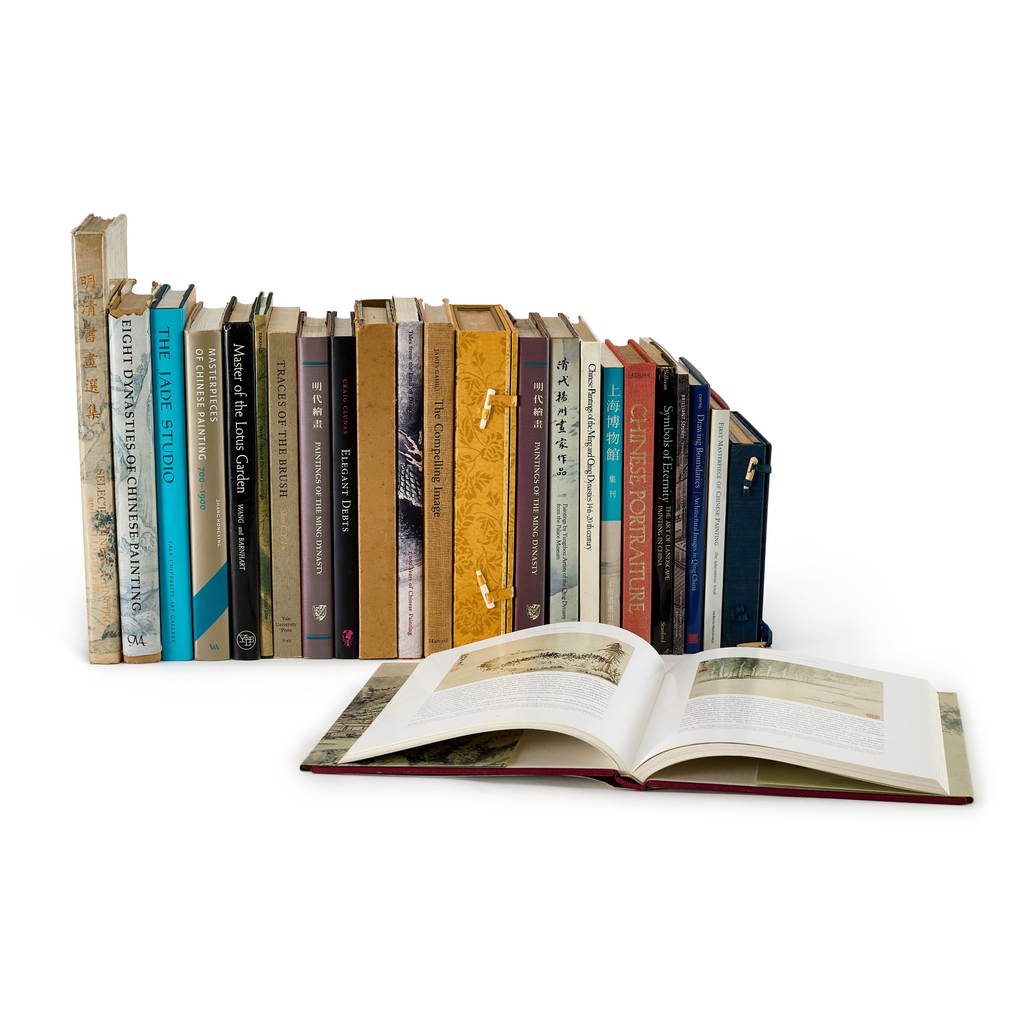 Unknown — A collection of 24 reference books on classical Chinese paintings 中國古代書畫參考書籍一組24本