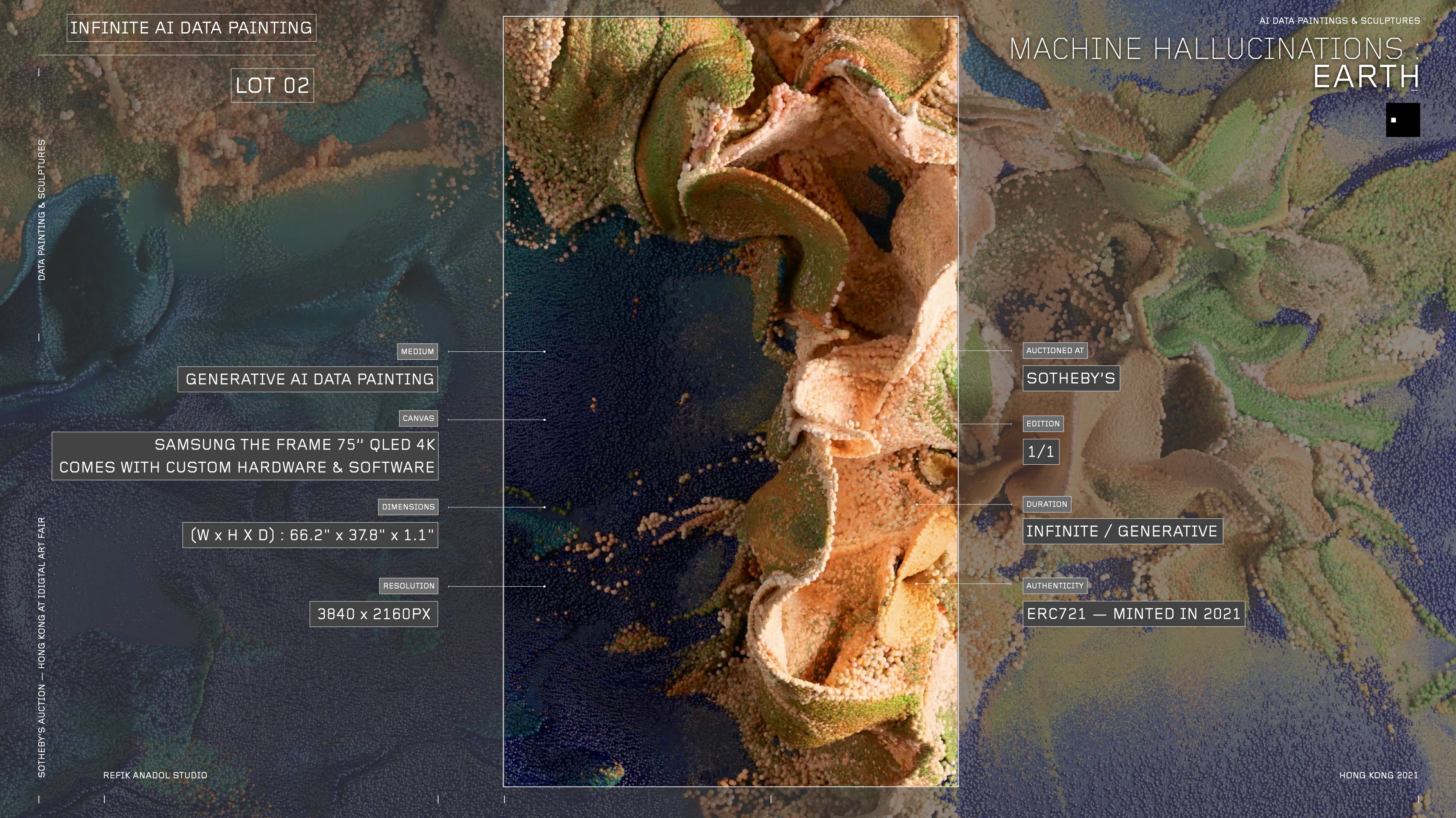 Refik Anadol — Machine Hallucinations : Earth (Infinite AI Data Painting)