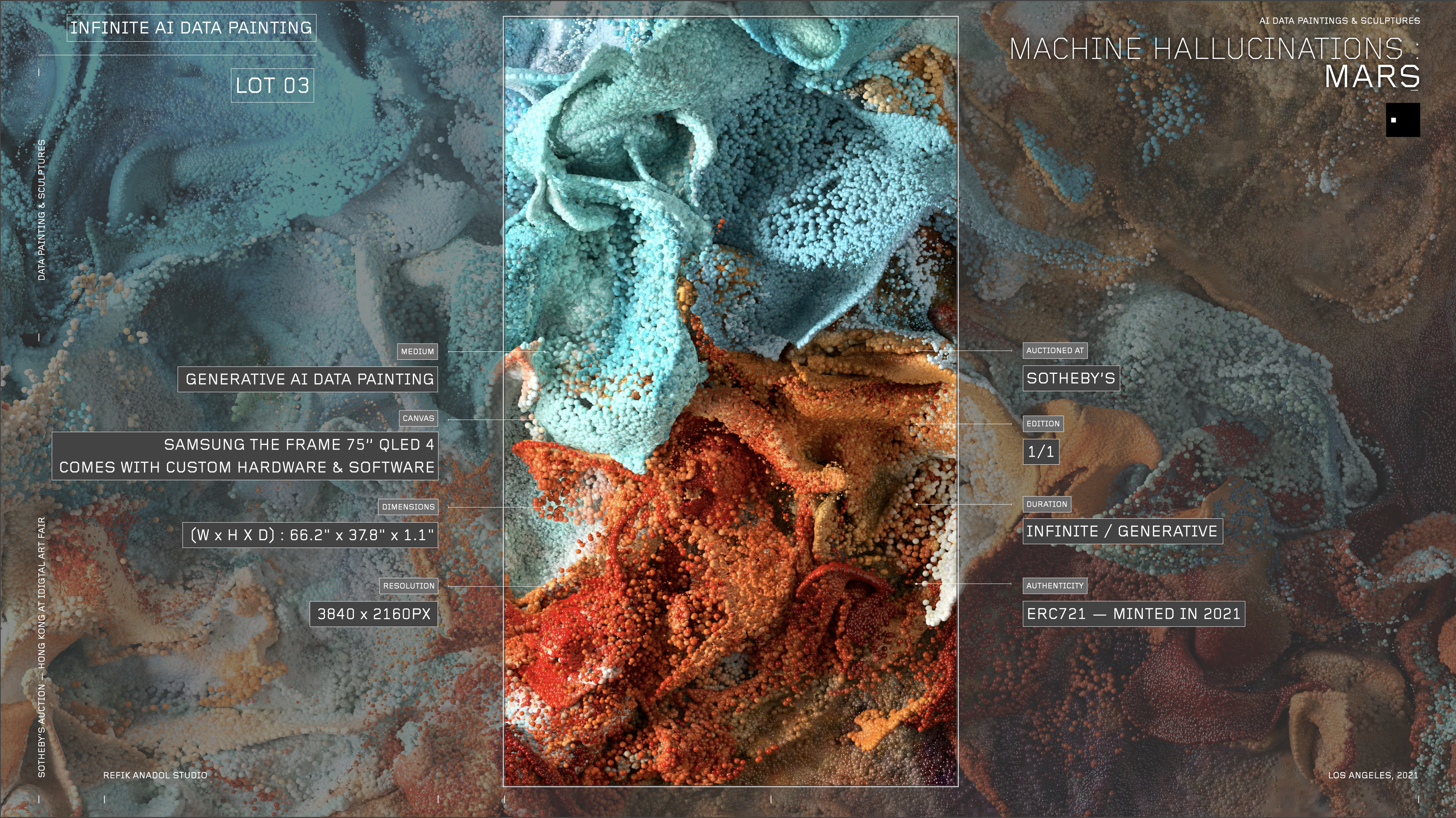 Machine Hallucinations : Mars (Infinite AI Data Painting)