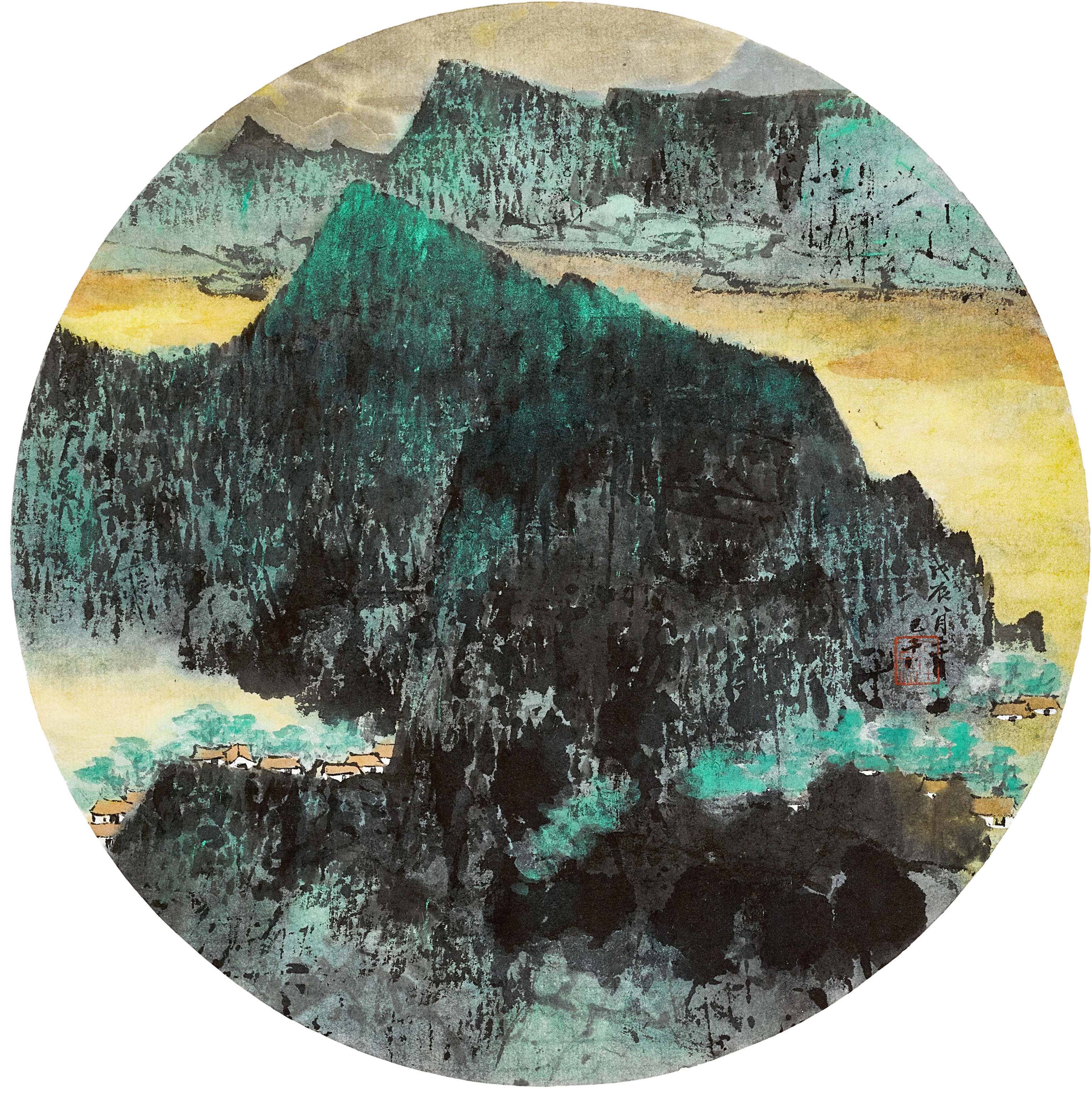 Wang Jiqian (C.C. Wang) — Wang Jiqian, Lush Mountains Scenery