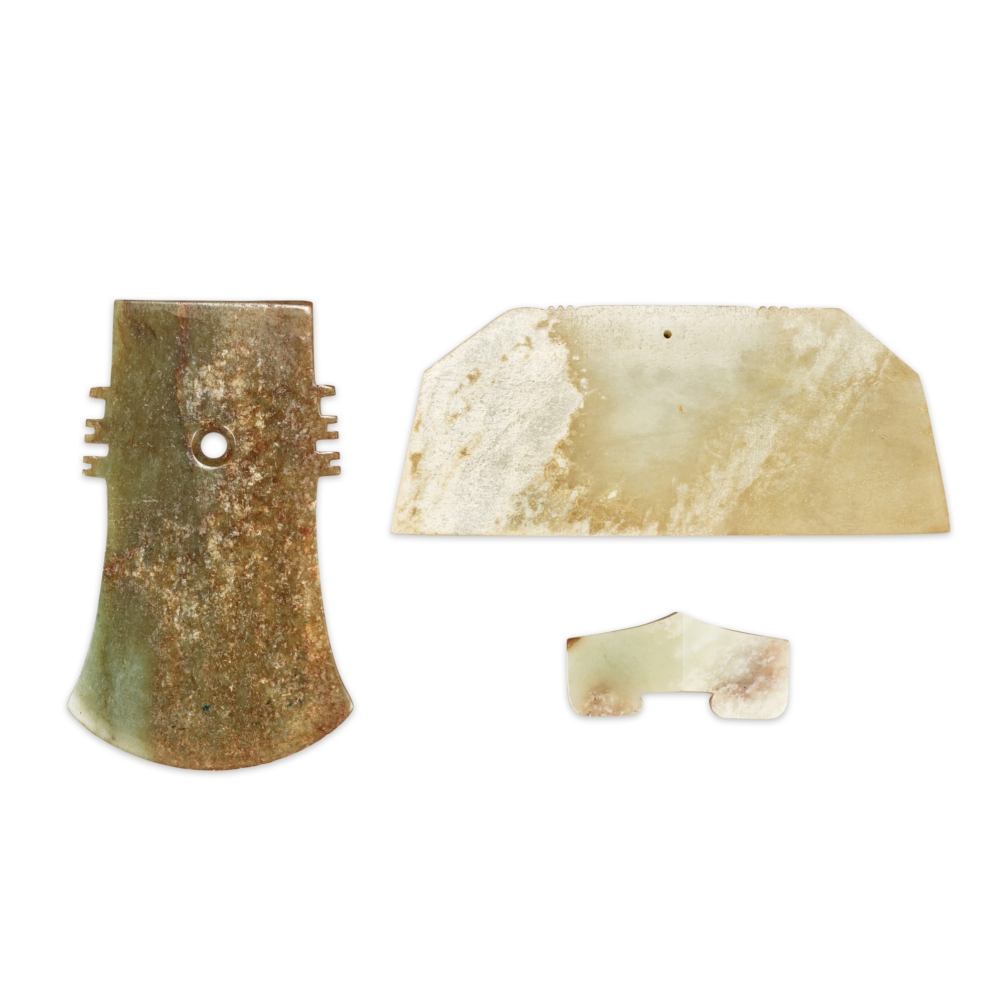 Three archaistic jade ornaments