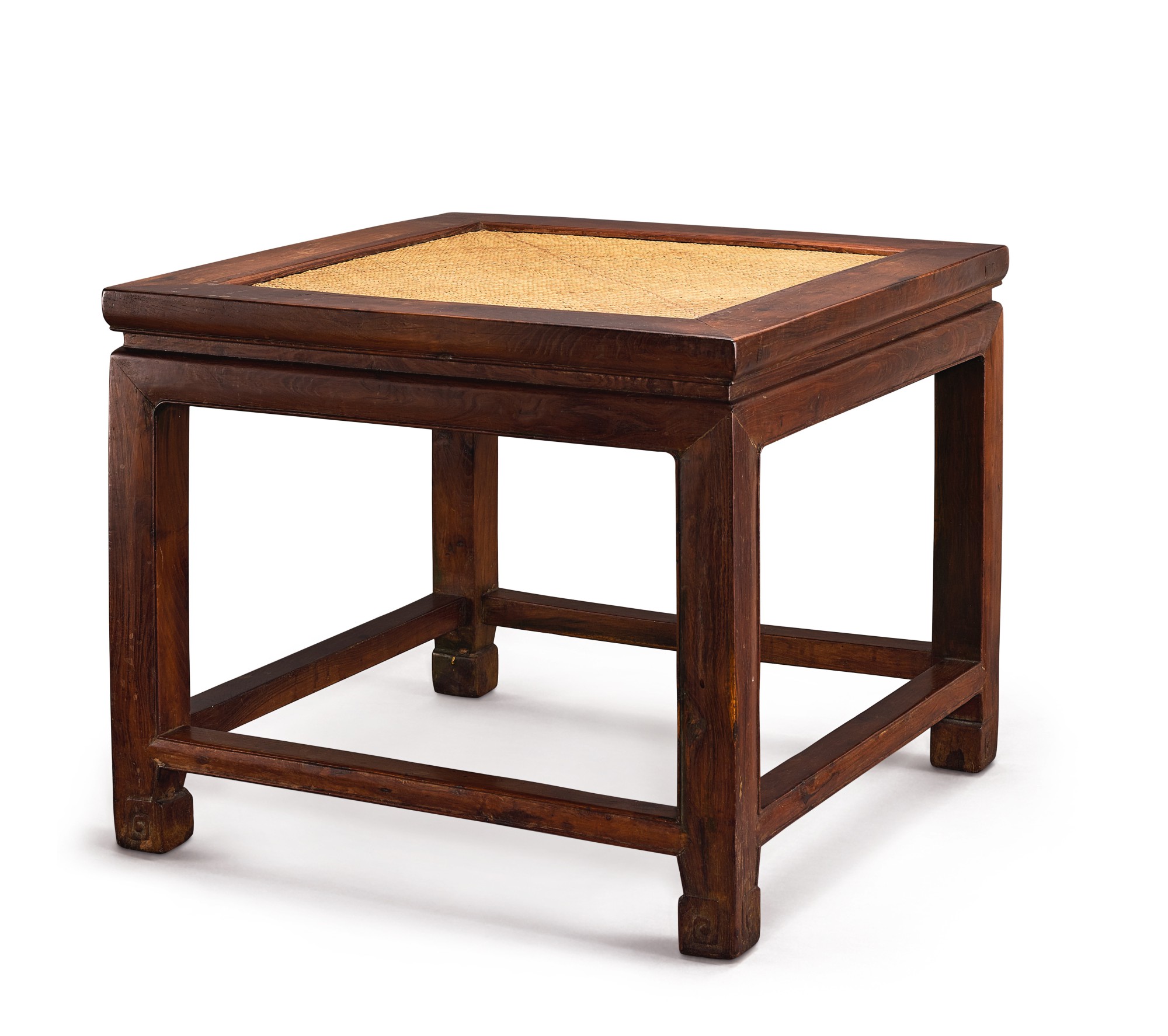A zhazhen wood square stool — A zhazhen wood square stool 札針木方凳