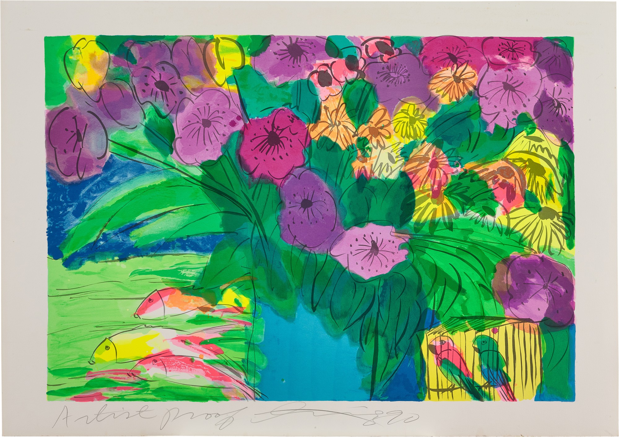 Walasse Ting — The Garden  花園