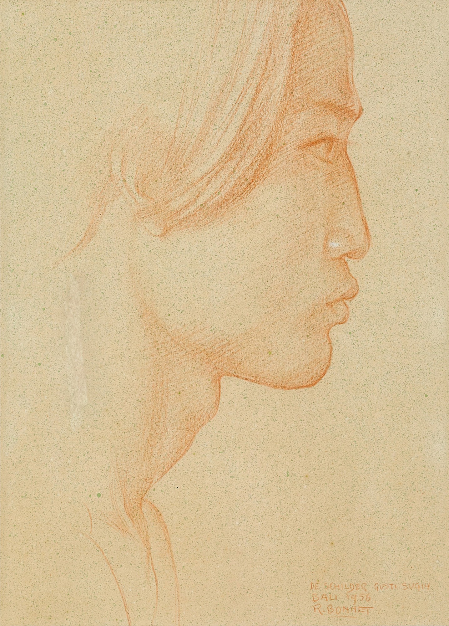 Rudolf Bonnet — De Schilder Gusti Sugih (The Painter Gusti Sugih) 畫家古斯提·蘇吉肖像