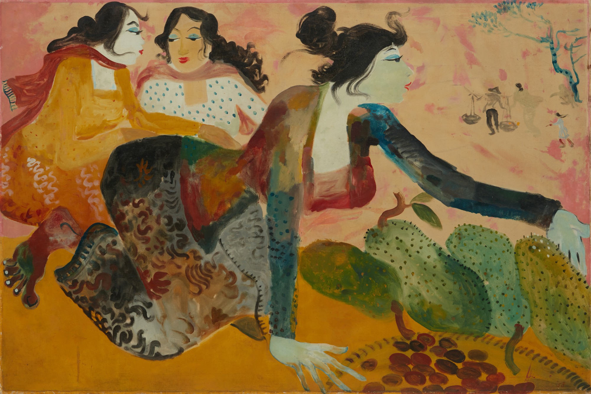 Hendra Gunawan — Jackfruit Seller 賣菠蘿蜜