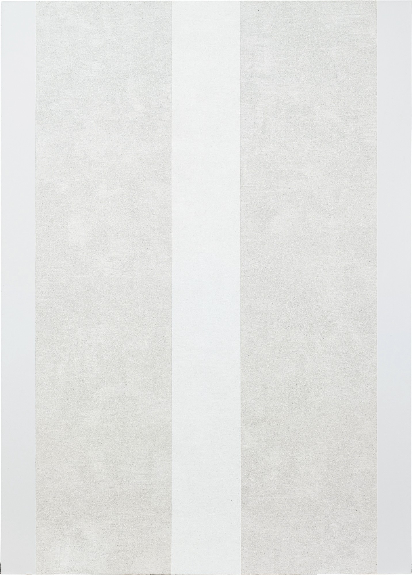 Mary Corse — Untitled (White Inner Band with White Sides, Beveled) 無題（白色內帶斜面白色邊）