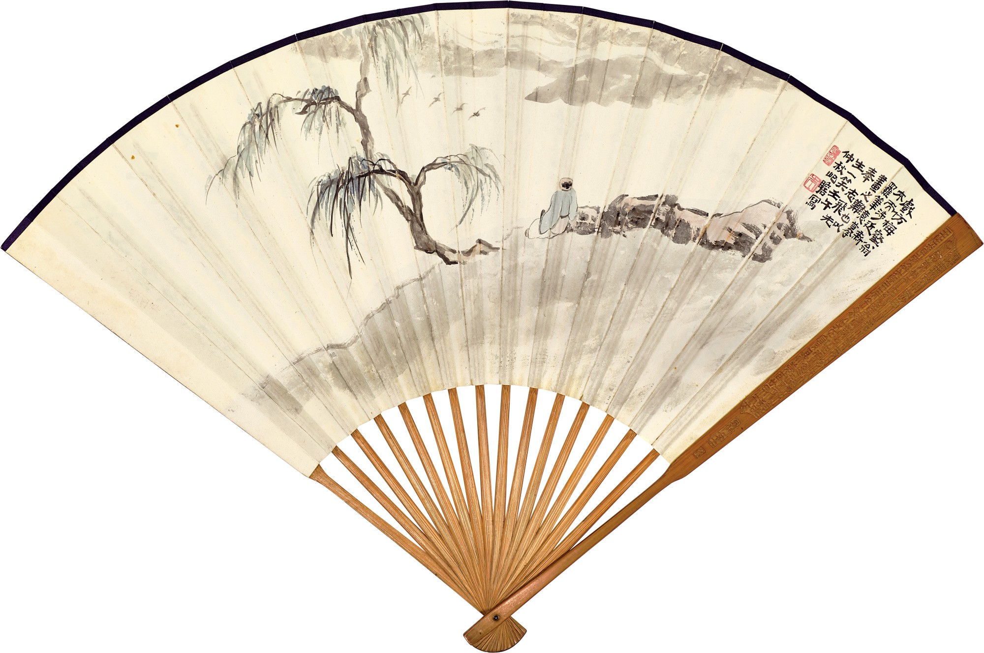 Zhu Qizhan, Scholar by the Stream