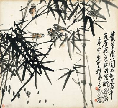 Wang Zhen, Bamboo and Birds