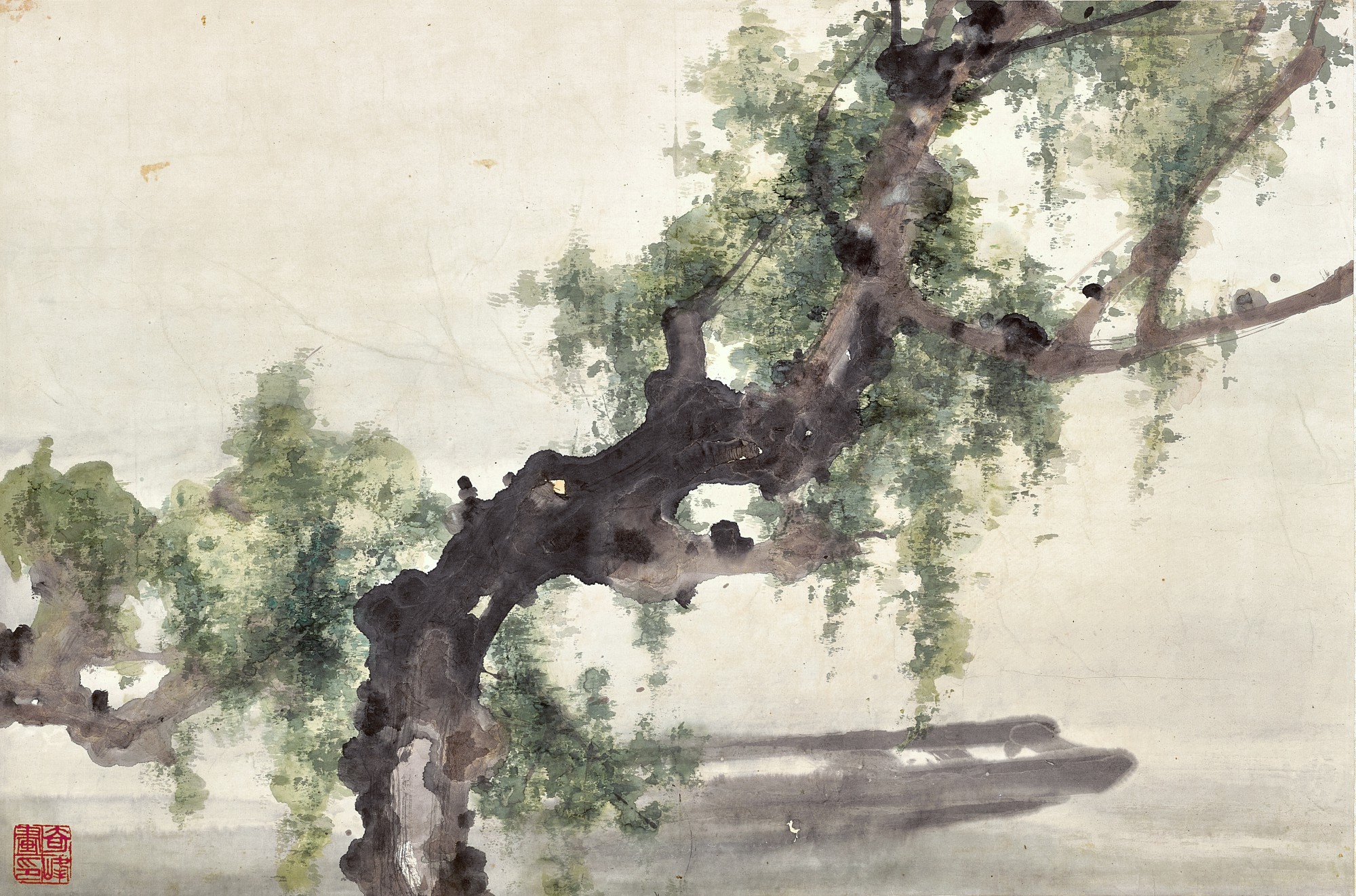 Gao Qifeng — Gao Qifeng, Boat By the Willow Tree